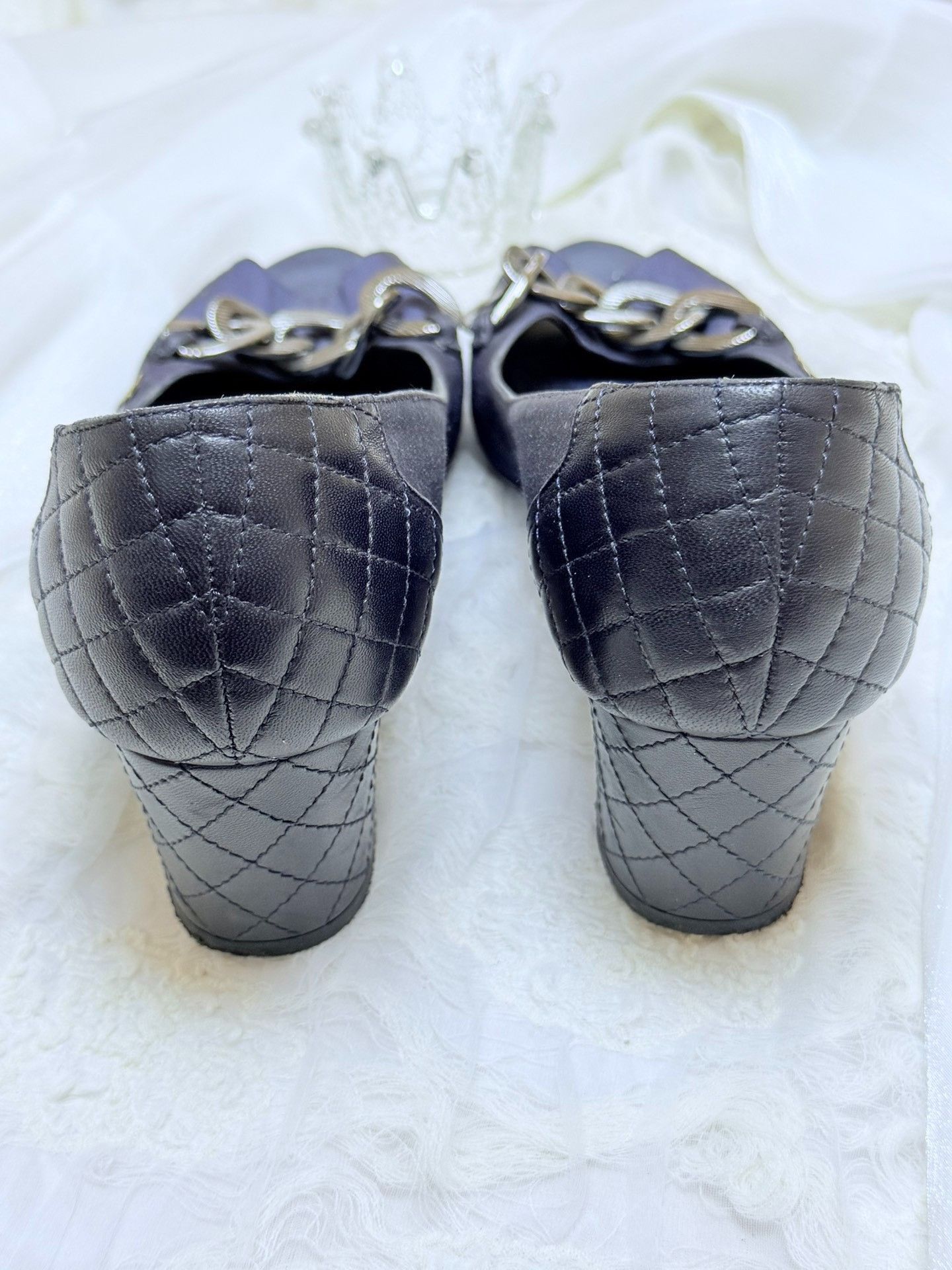 Chanel Chanel Plaid Purple Lowtop Sneakers us_8 Women Size US 8 / IT 38 - 5 Thumbnail