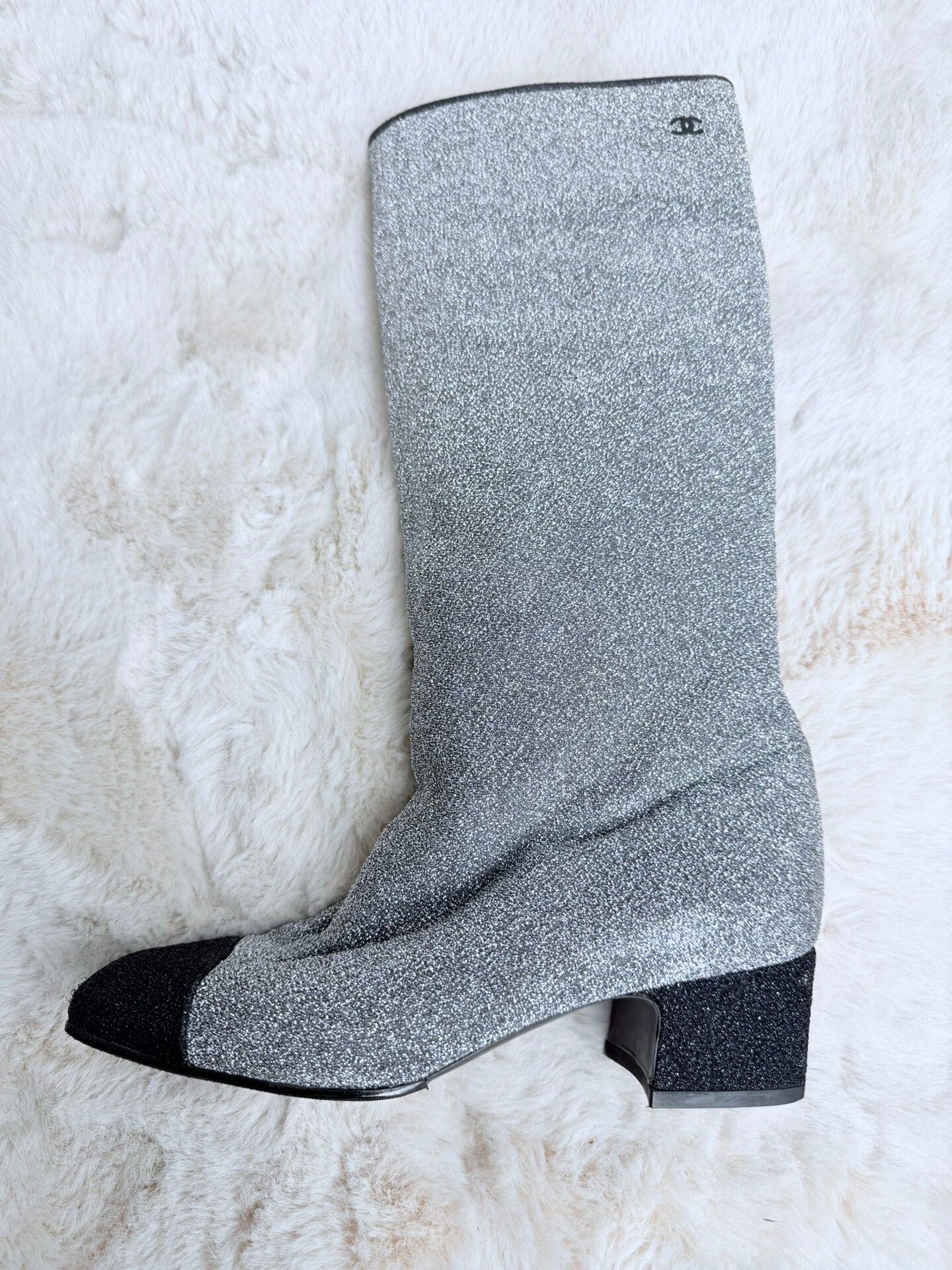 Chanel Chanel Silver Boots us_7 Women Size US 7 / IT 37 - 2 Thumbnail