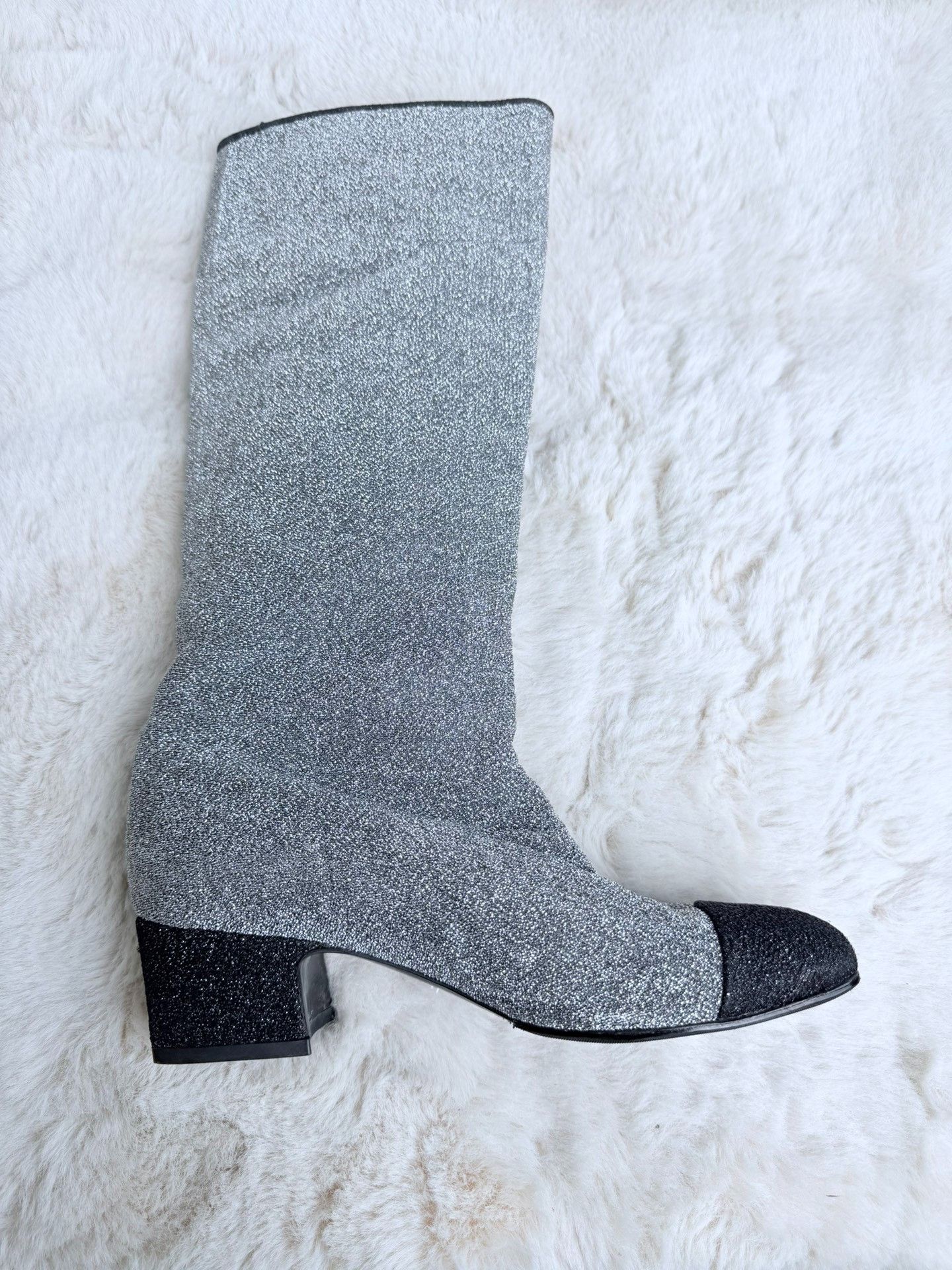 Chanel Chanel Silver Boots us_7 Women Size US 7 / IT 37 - 5 Thumbnail