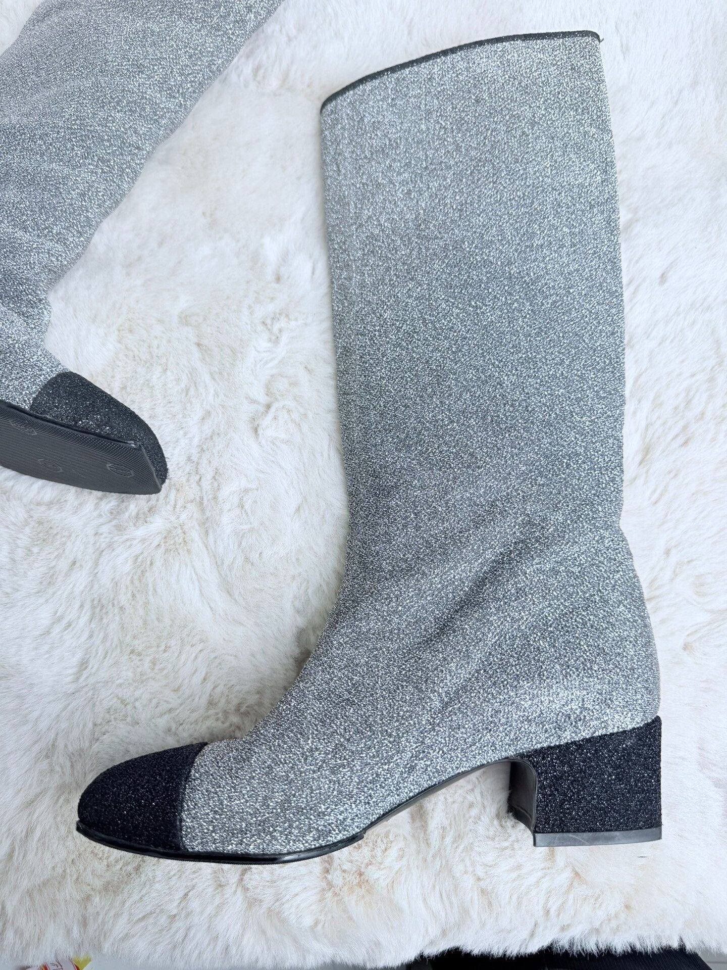 Chanel Chanel Silver Boots us_7 Women Size US 7 / IT 37 - 6 Thumbnail