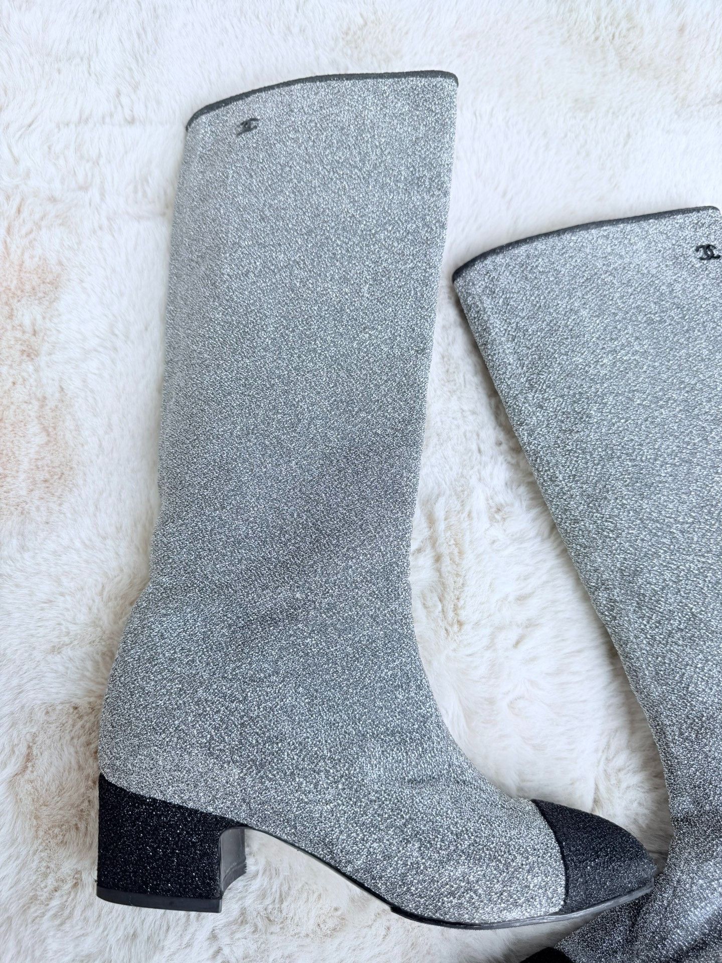 Chanel Chanel Silver Boots us_7 Women Size US 7 / IT 37 - 3 Thumbnail