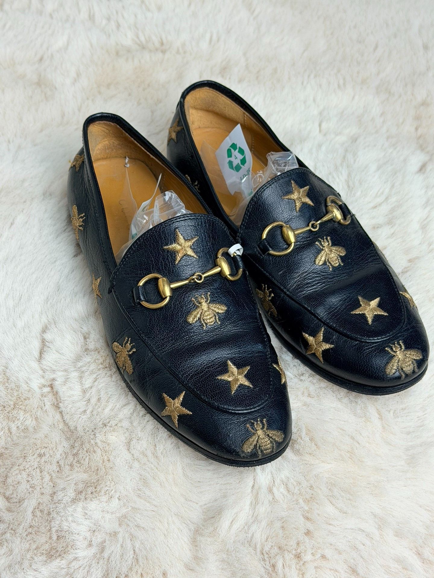 Gucci Gucci Embroidered Black Lowtop Sneakers us_5-5 Women Size US 5.5 / IT 35.5 - 3 Thumbnail