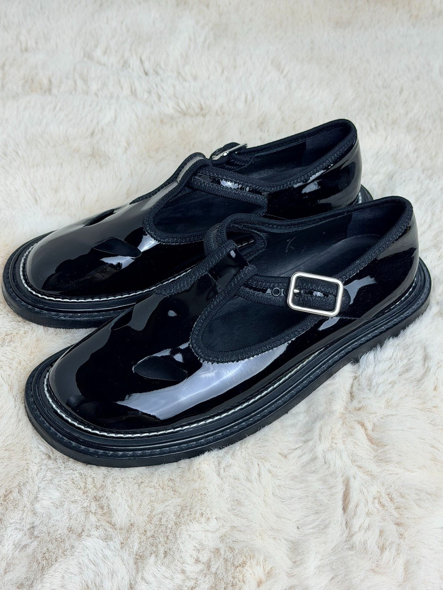 Burberry Burberry Patent Black Lowtop Sneakers us_6-5 Women Size US 6.5 / IT 36.5 - 2 Thumbnail