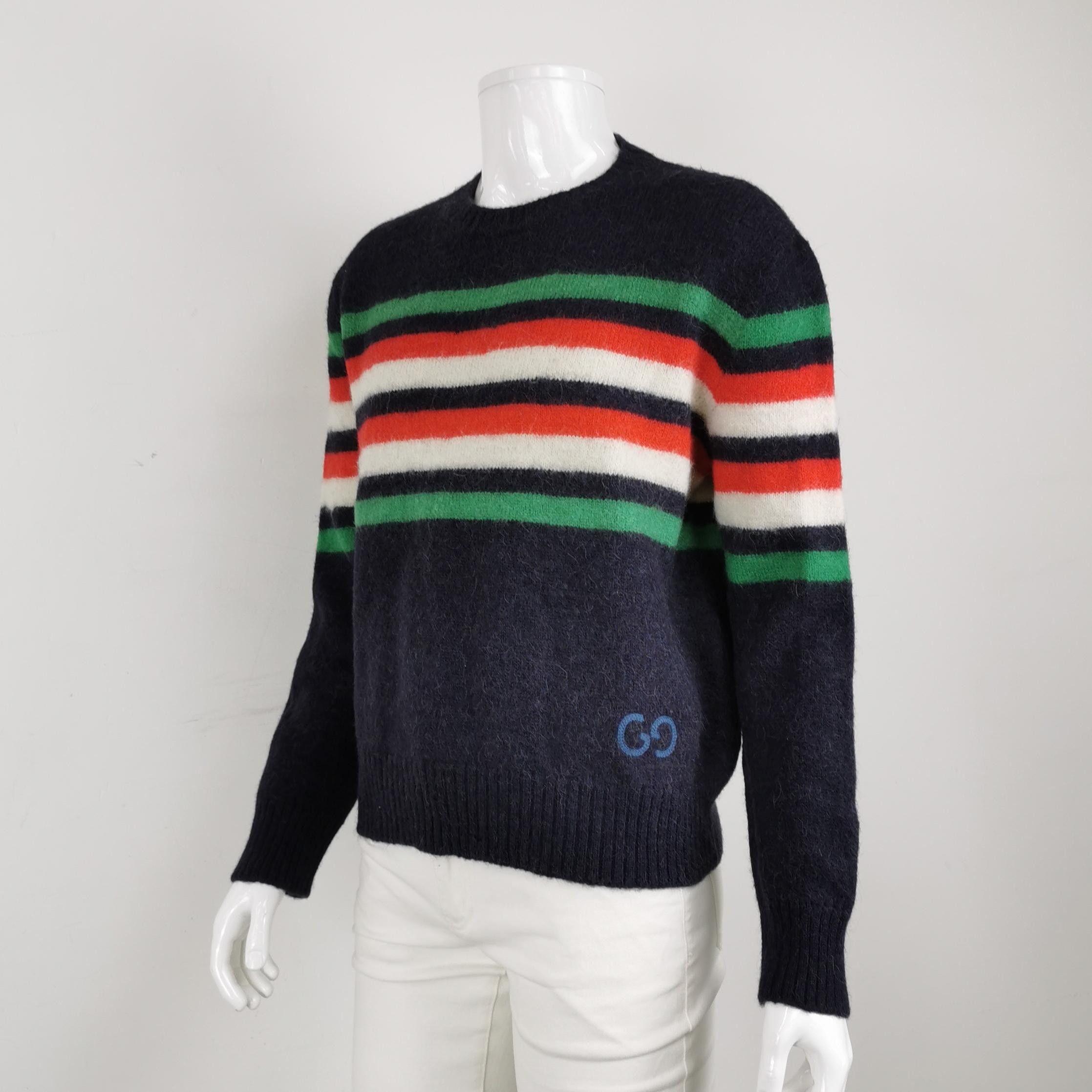 Gucci Gucci Striped Wool Alpaca Sweater S Size US S / EU 44-46 / 1 - 2 Thumbnail