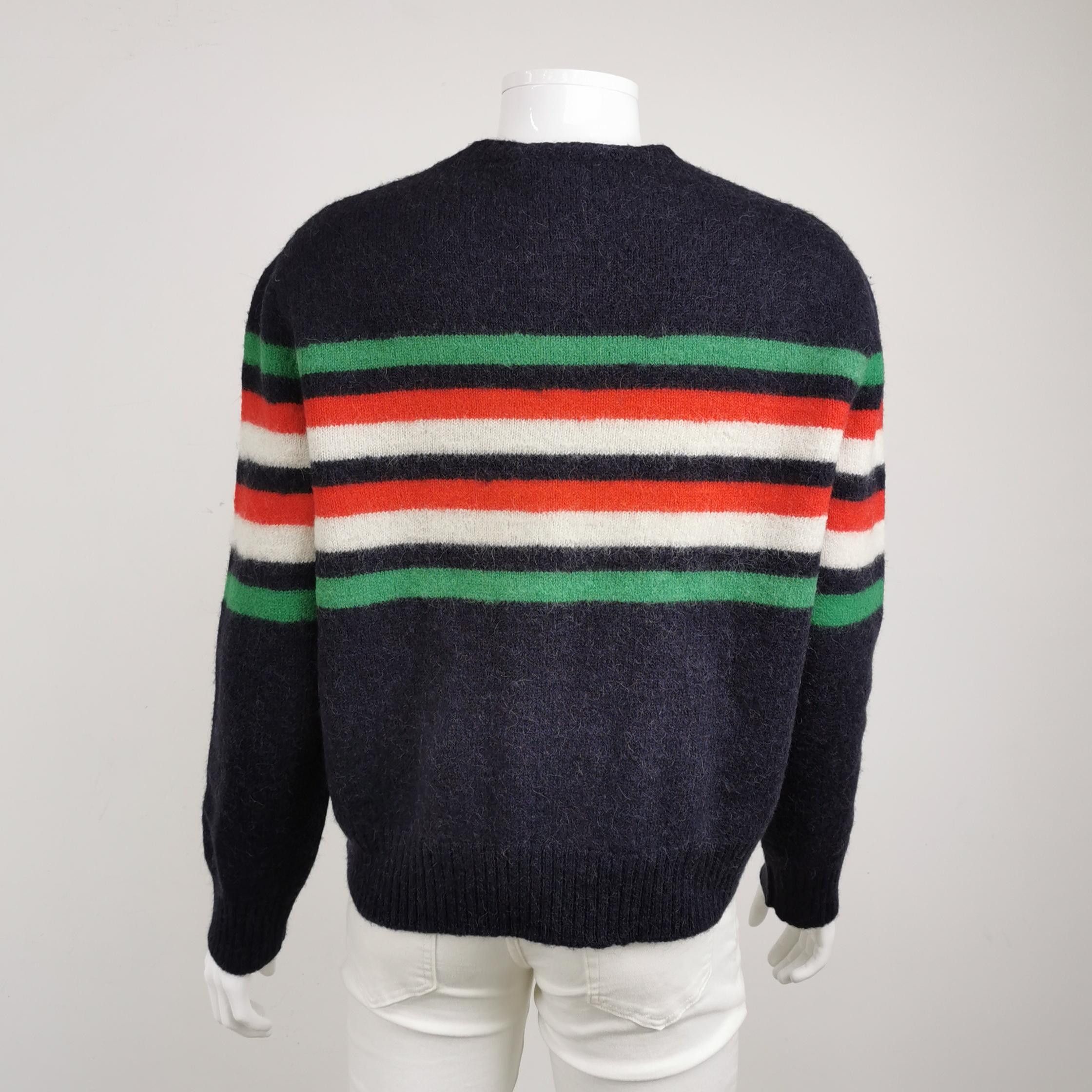 Gucci Gucci Striped Wool Alpaca Sweater S Size US S / EU 44-46 / 1 - 3 Thumbnail