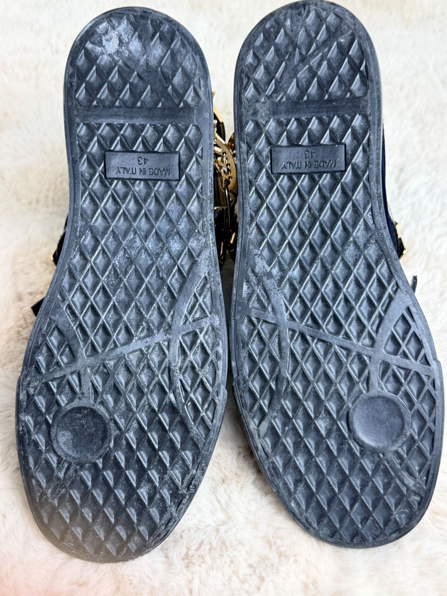 Giuseppe Zanotti Giuseppe Zanotti Blue Hitop Sneakers 10 Men Size US 10 / EU 43 - 8 Thumbnail