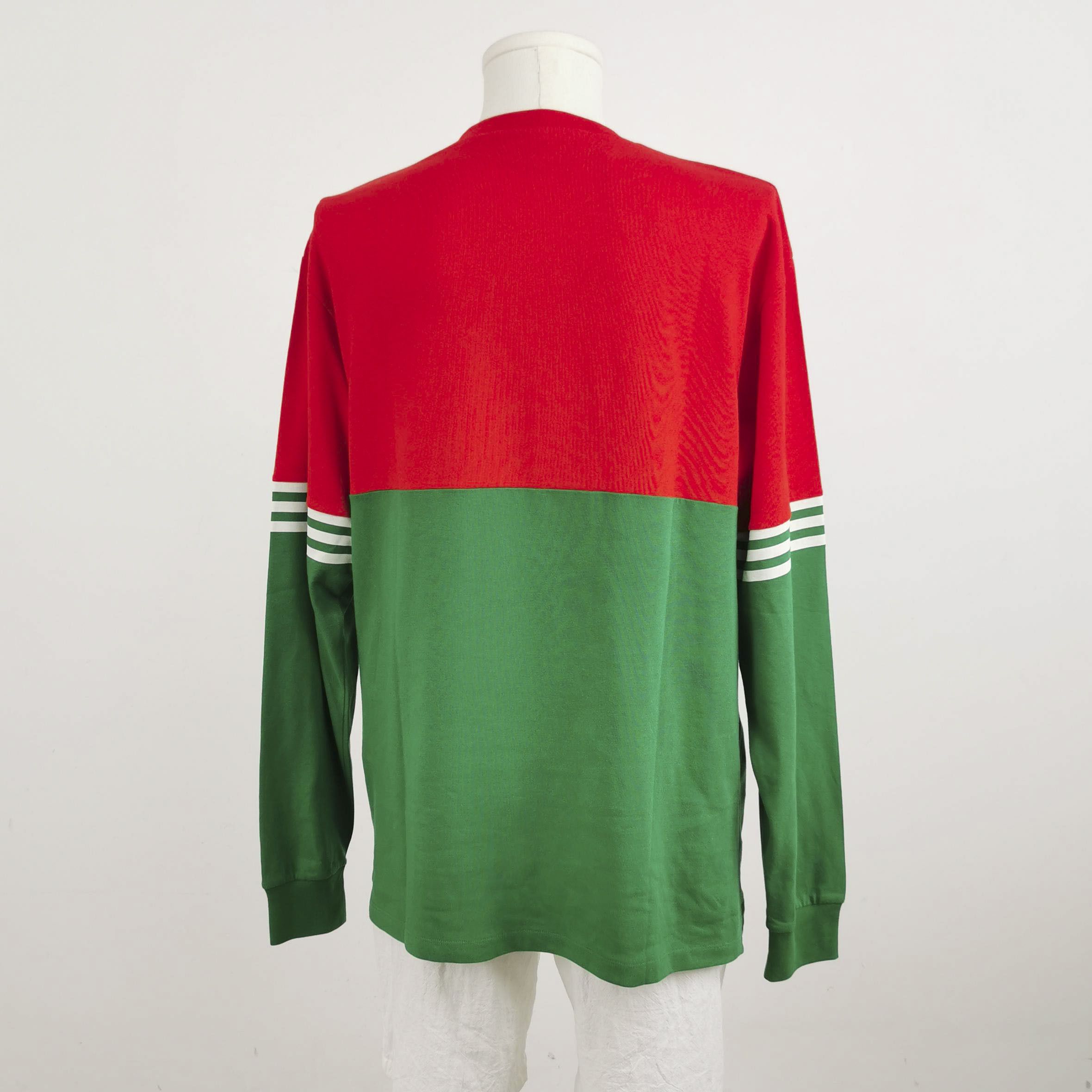Gucci Gucci x Adidas Logo Bicolor Sweatshirt L Size US L / EU 52-54 / 3 - 3 Thumbnail