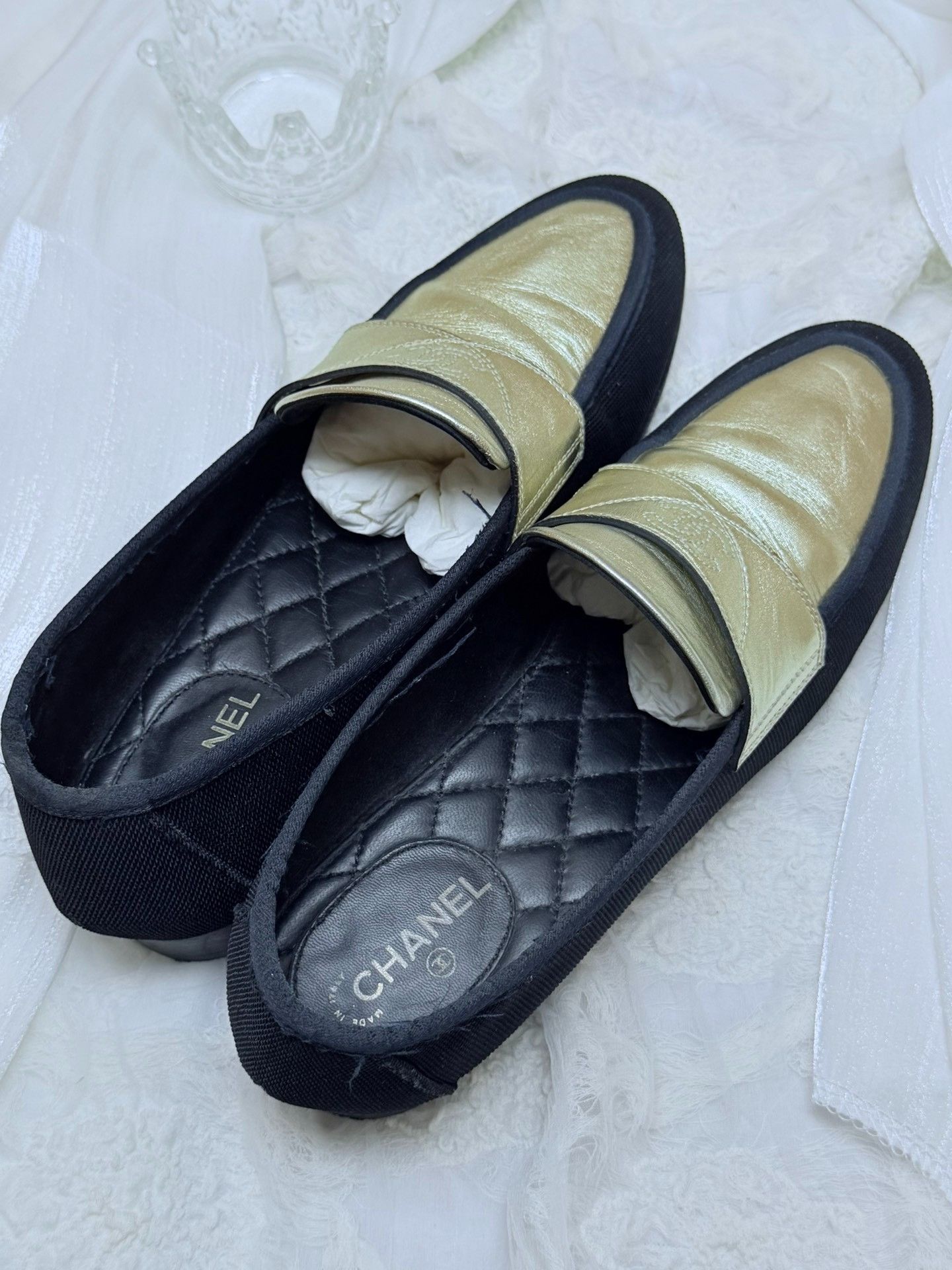 Chanel Chanel Black Lowtop Sneakers us_6-5 Women Size US 6.5 / IT 36.5 - 3 Thumbnail
