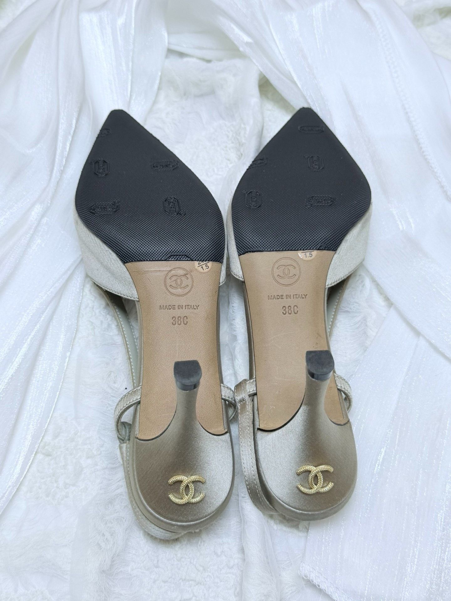Chanel Chanel Gray Sandals us_8 Women Size US 8 / IT 38 - 6 Thumbnail