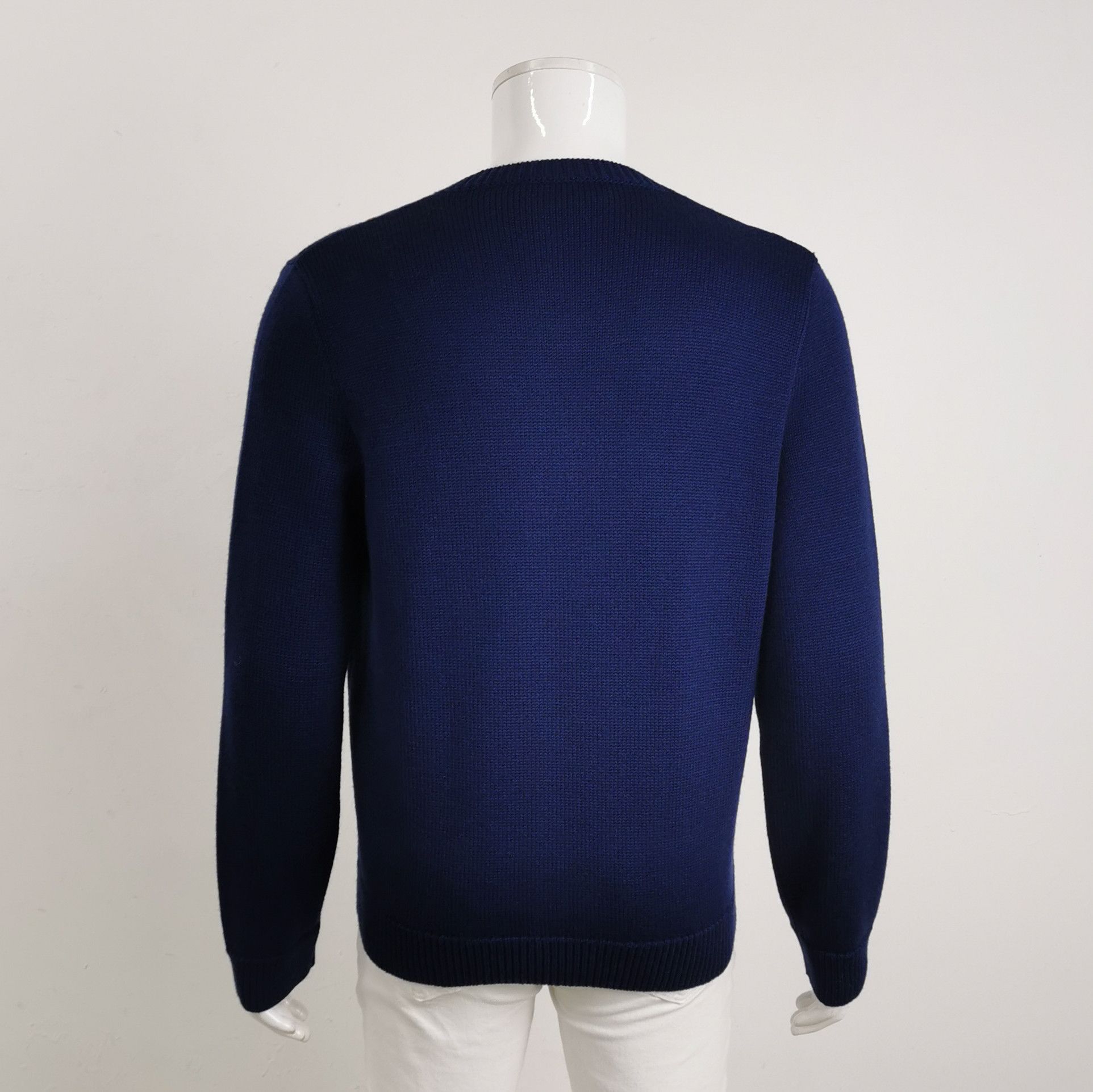 Gucci Gucci GG Monogram Trim V-Neck Sweater Size M Size US M / EU 48-50 / 2 - 2 Thumbnail