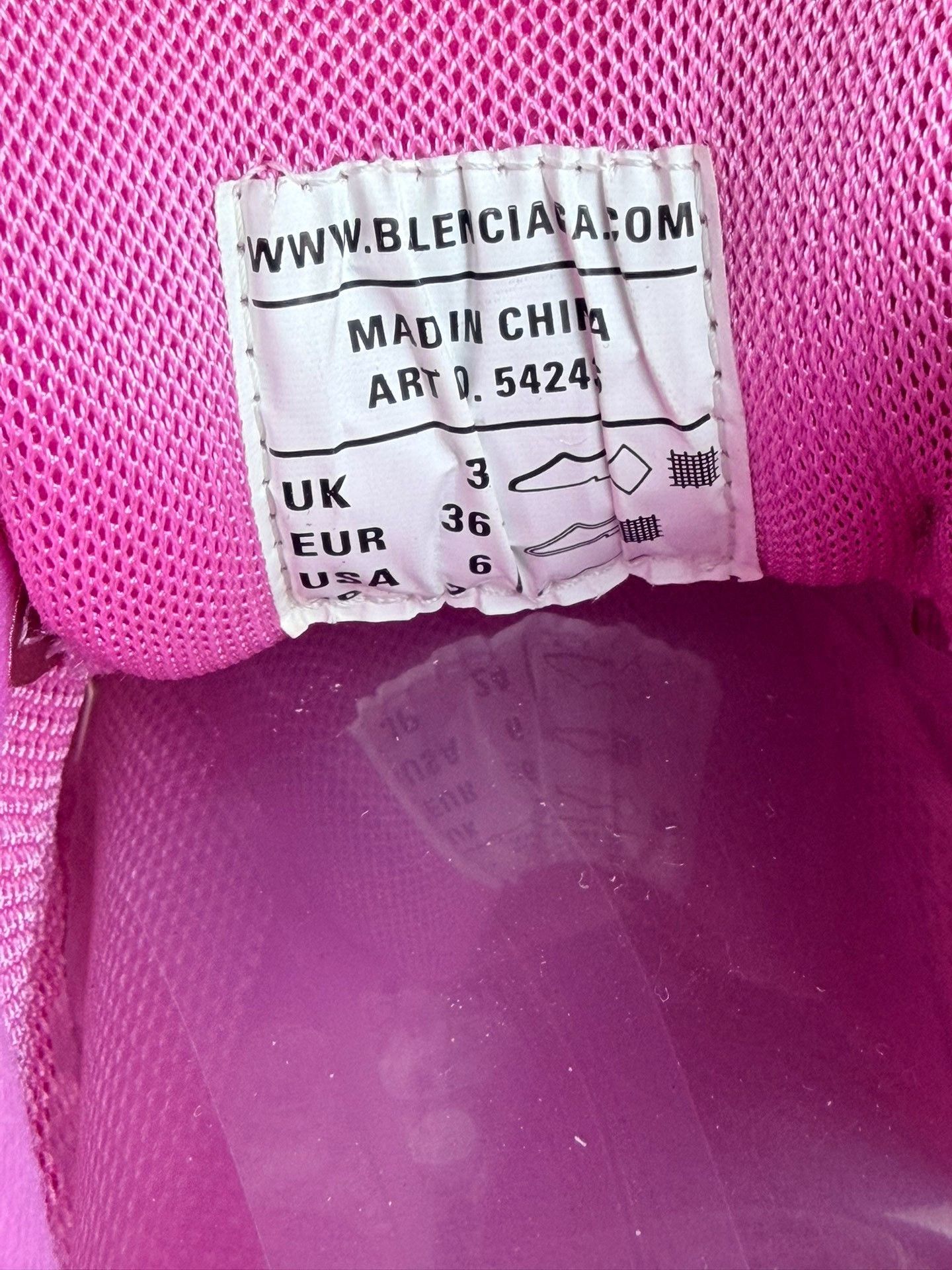 Balenciaga Balenciaga Pink Lowtop Sneakers us_6 Women Size US 6 / IT 36 - 7 Thumbnail