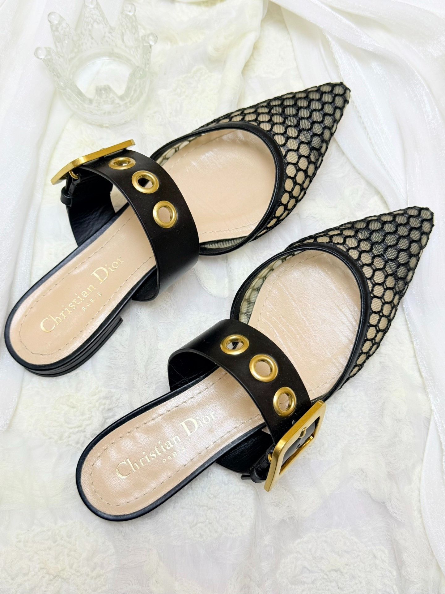Dior Dior Black Sandals us_7 Women Size US 7 / IT 37 - 4 Thumbnail