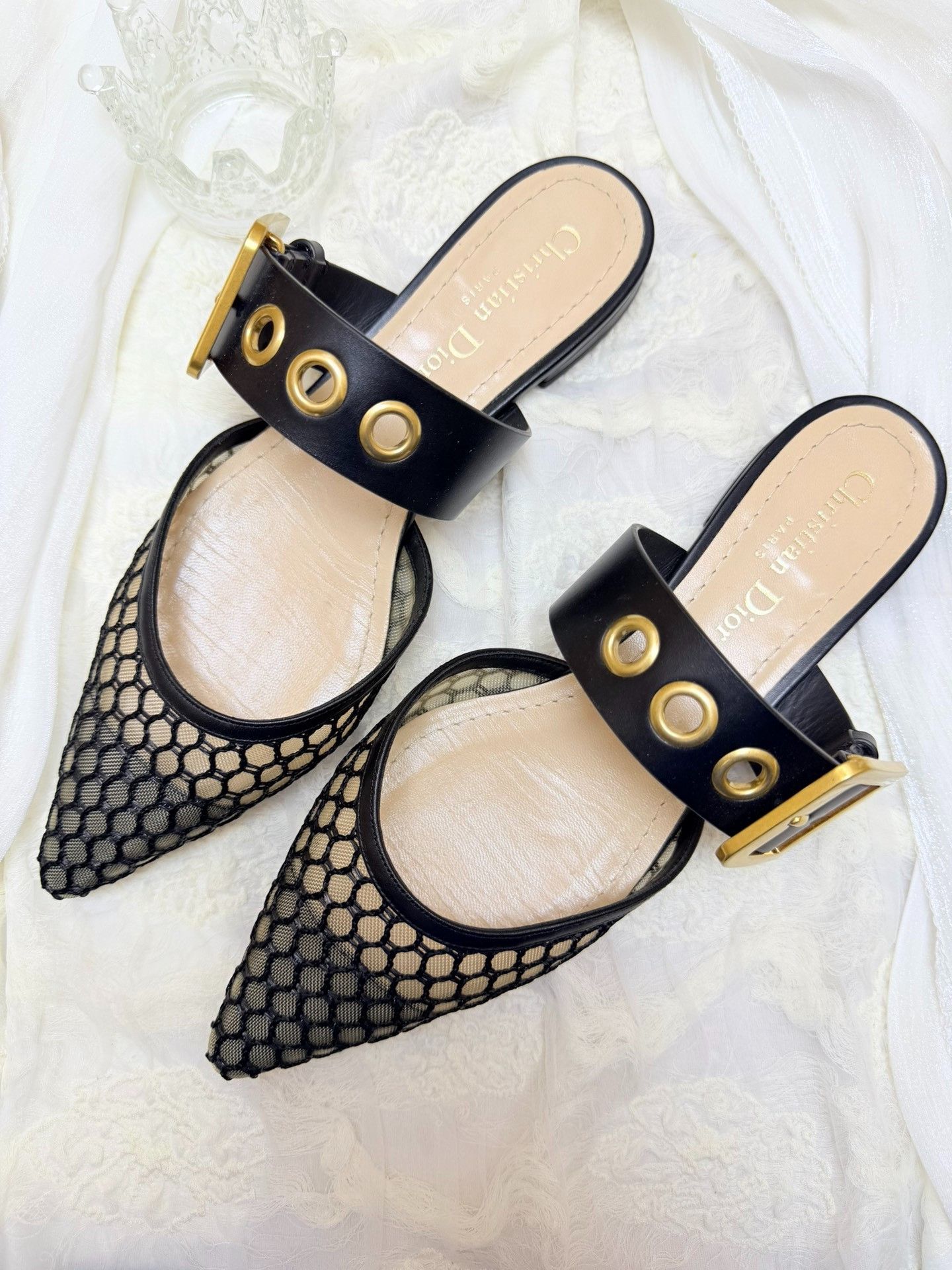 Dior Dior Black Sandals us_7 Women Size US 7 / IT 37 - 2 Thumbnail