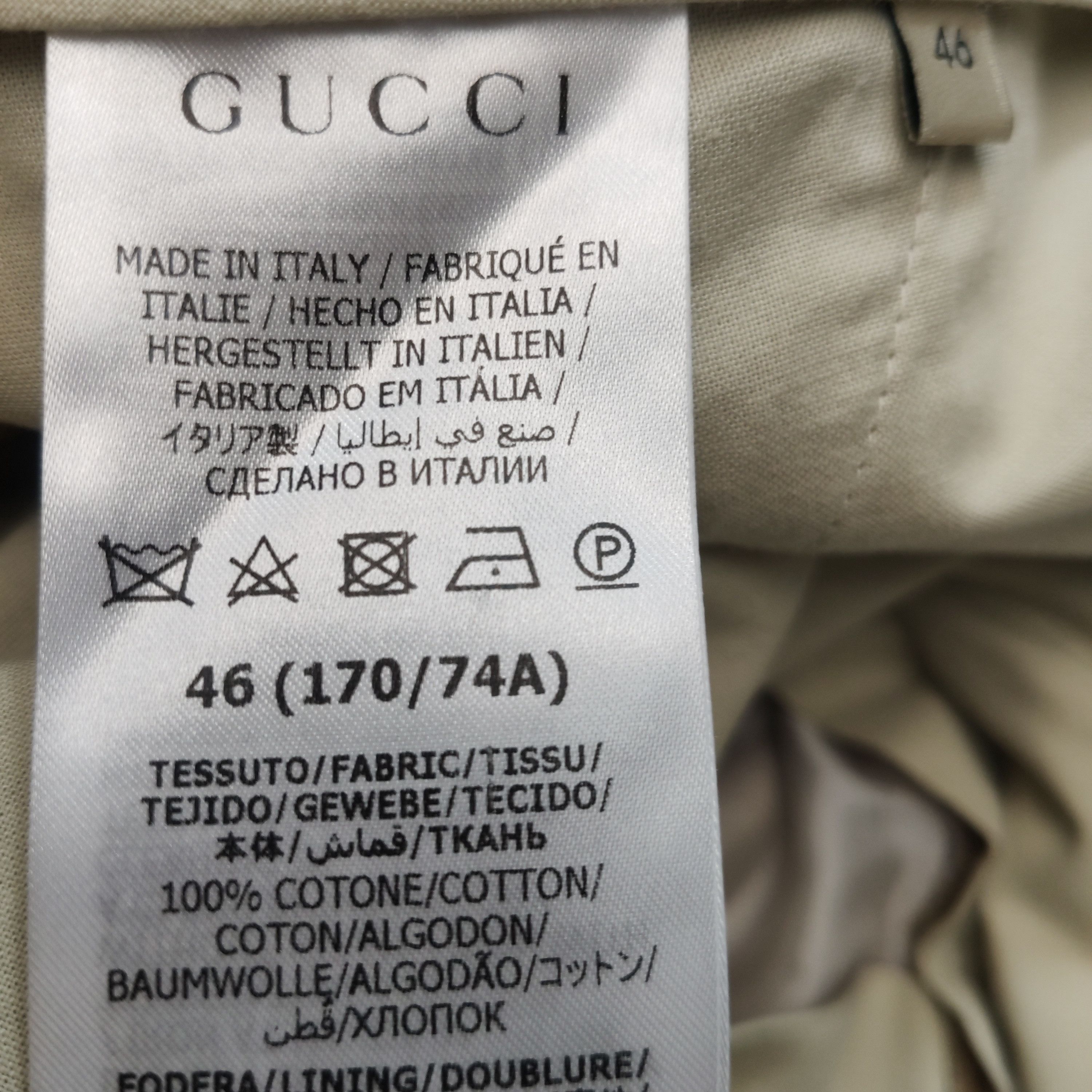 Gucci Gucci Cotton Logo Casual Pants Size 46 Size US 30 / EU 46 - 8 Thumbnail