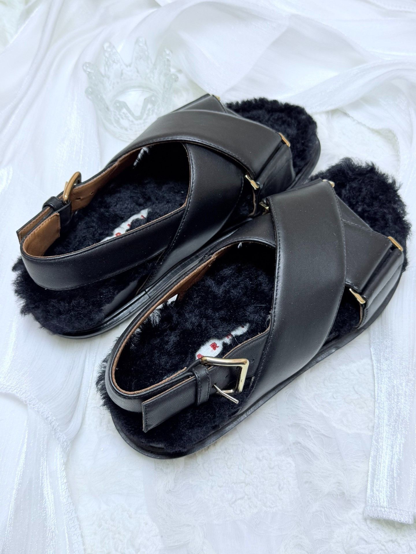 Marni Marni Leather Black Sandals us_5 Women Size US 5 / IT 35 - 4 Thumbnail