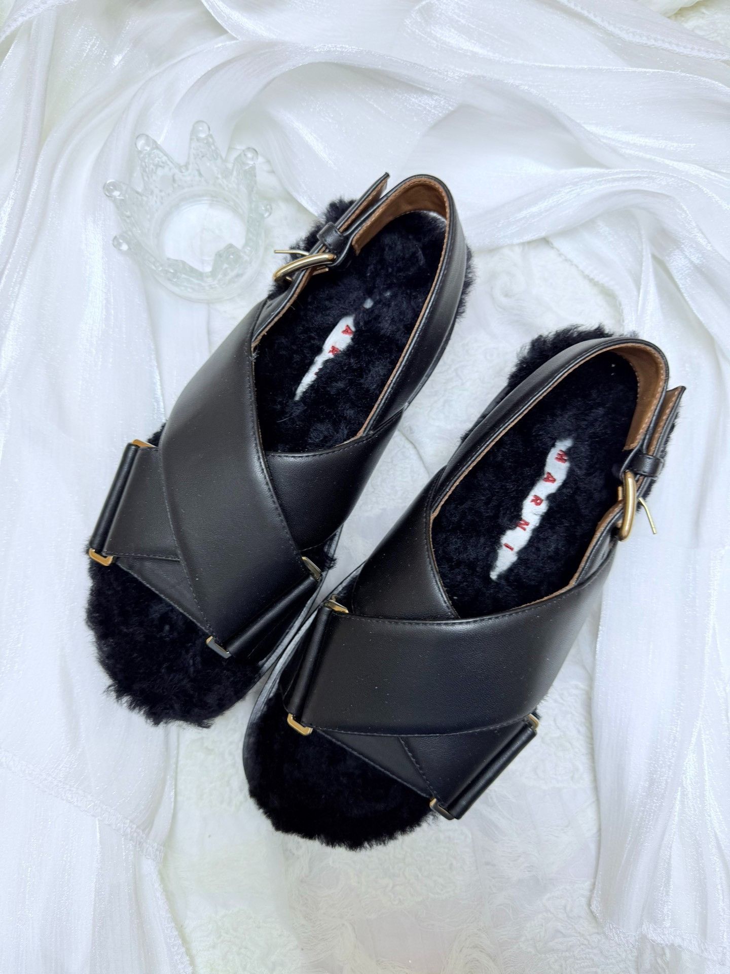 Marni Marni Leather Black Sandals us_5 Women Size US 5 / IT 35 - 2 Thumbnail