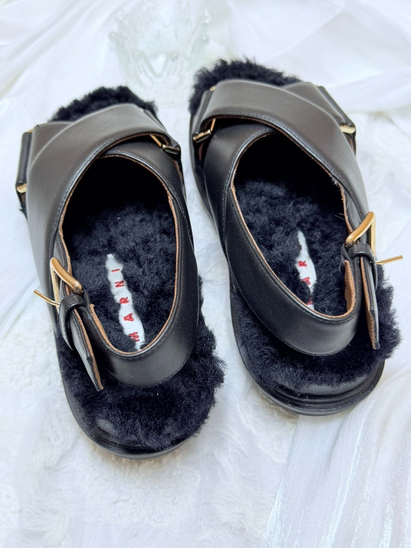 Marni Marni Leather Black Sandals us_5 Women Size US 5 / IT 35 - 5 Thumbnail