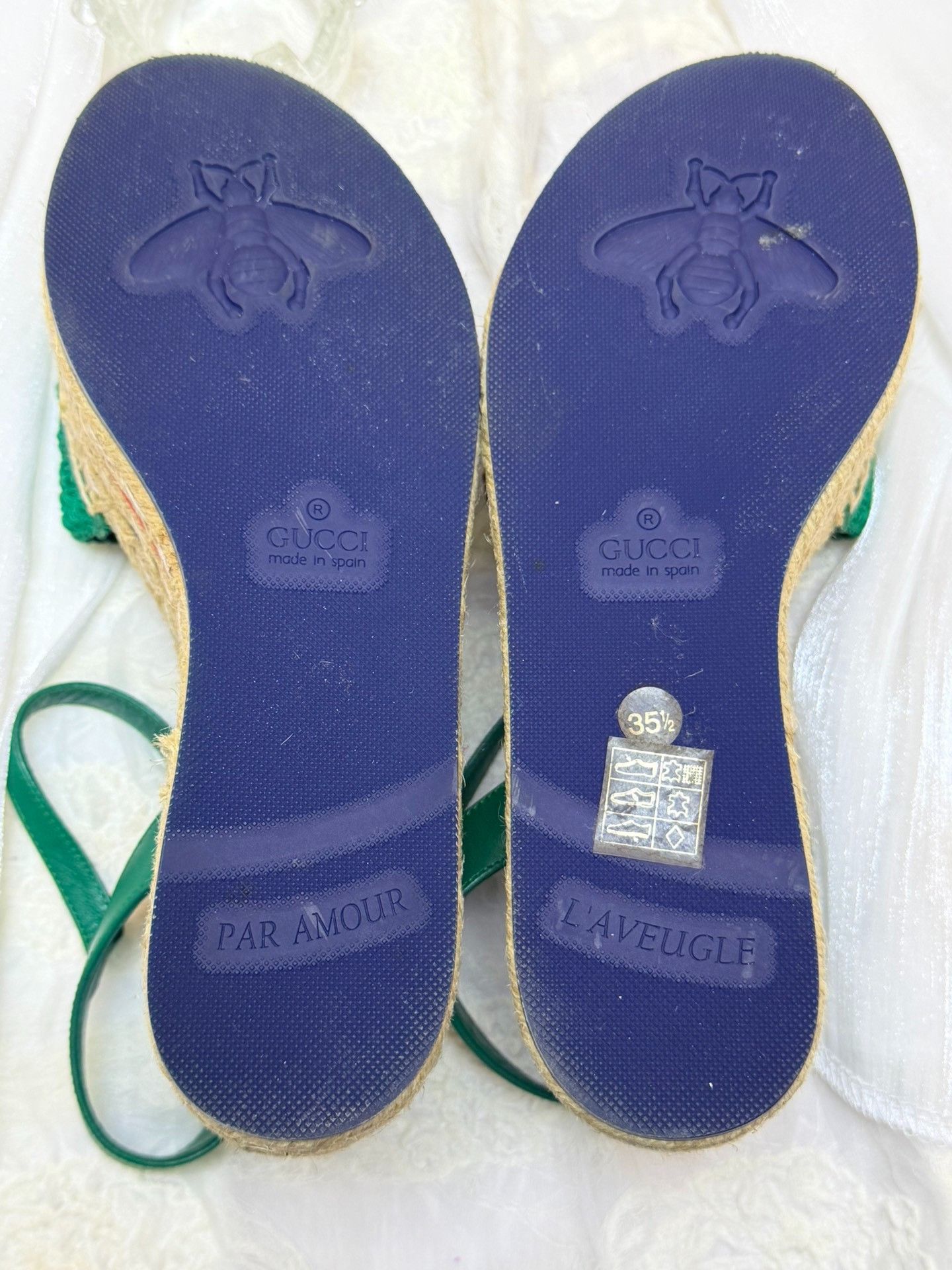 Gucci Gucci Green Sandals us_5-5 Women Size US 5.5 / IT 35.5 - 5 Thumbnail