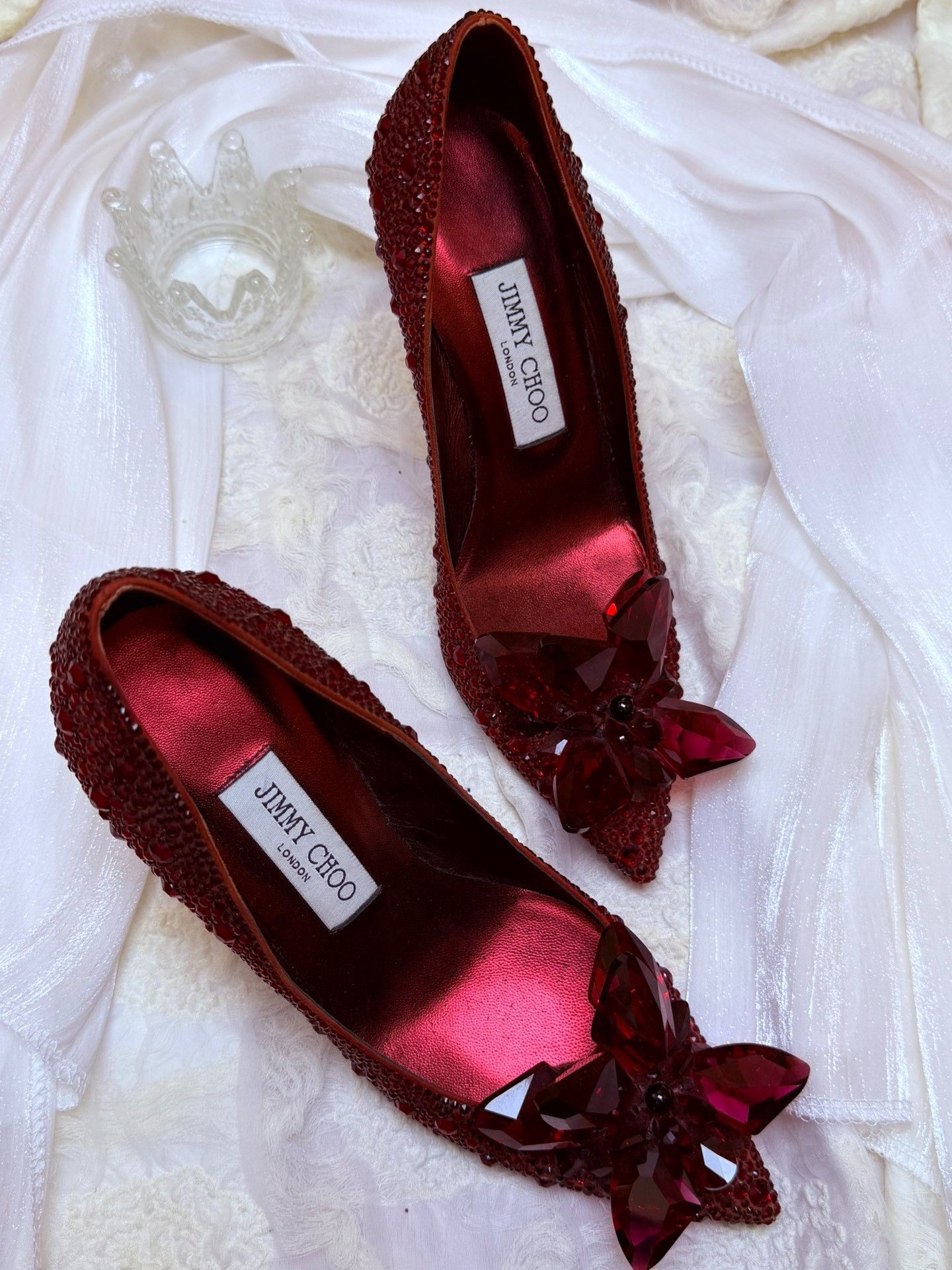 Jimmy Choo Jimmy Choo Clear Red Lowtop Sneakers us_6 Women Size US 6 / IT 36 - 3 Thumbnail