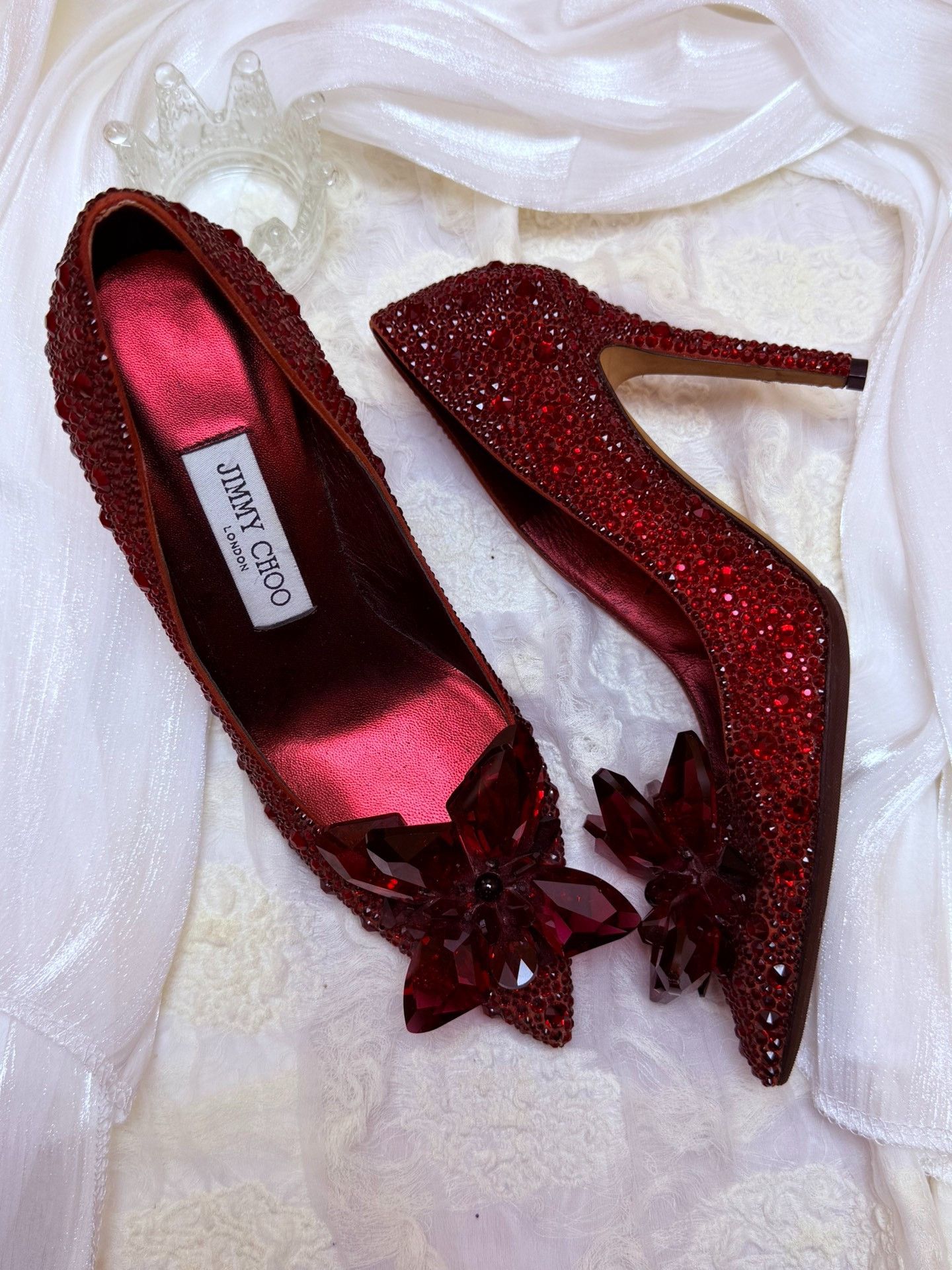 Jimmy Choo Jimmy Choo Clear Red Lowtop Sneakers us_6 Women Size US 6 / IT 36 - 2 Thumbnail
