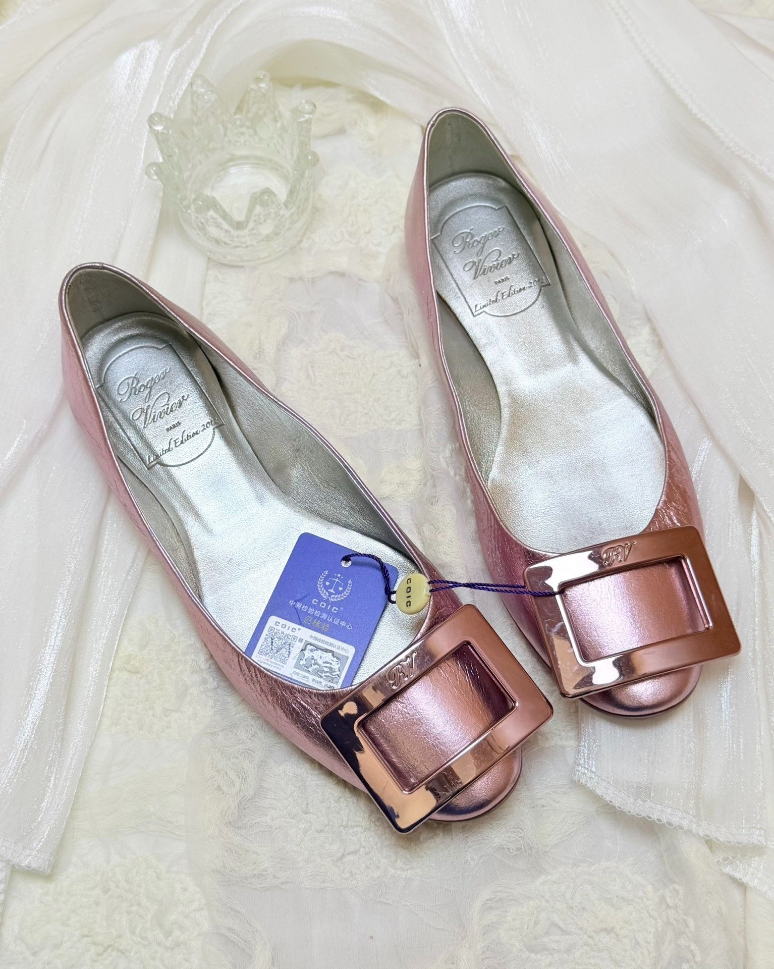 Roger Vivier Roger Vivier Retro Pink Lowtop Sneakers us_5-5 Women Size US 5.5 / IT 35.5 - 2 Thumbnail