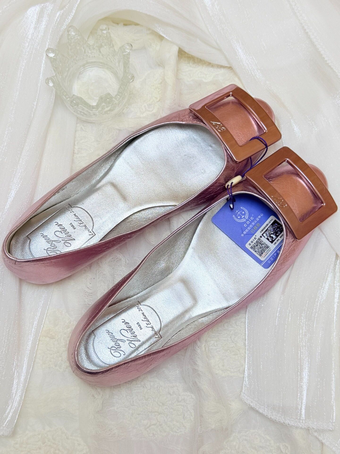 Roger Vivier Roger Vivier Retro Pink Lowtop Sneakers us_5-5 Women Size US 5.5 / IT 35.5 - 3 Thumbnail