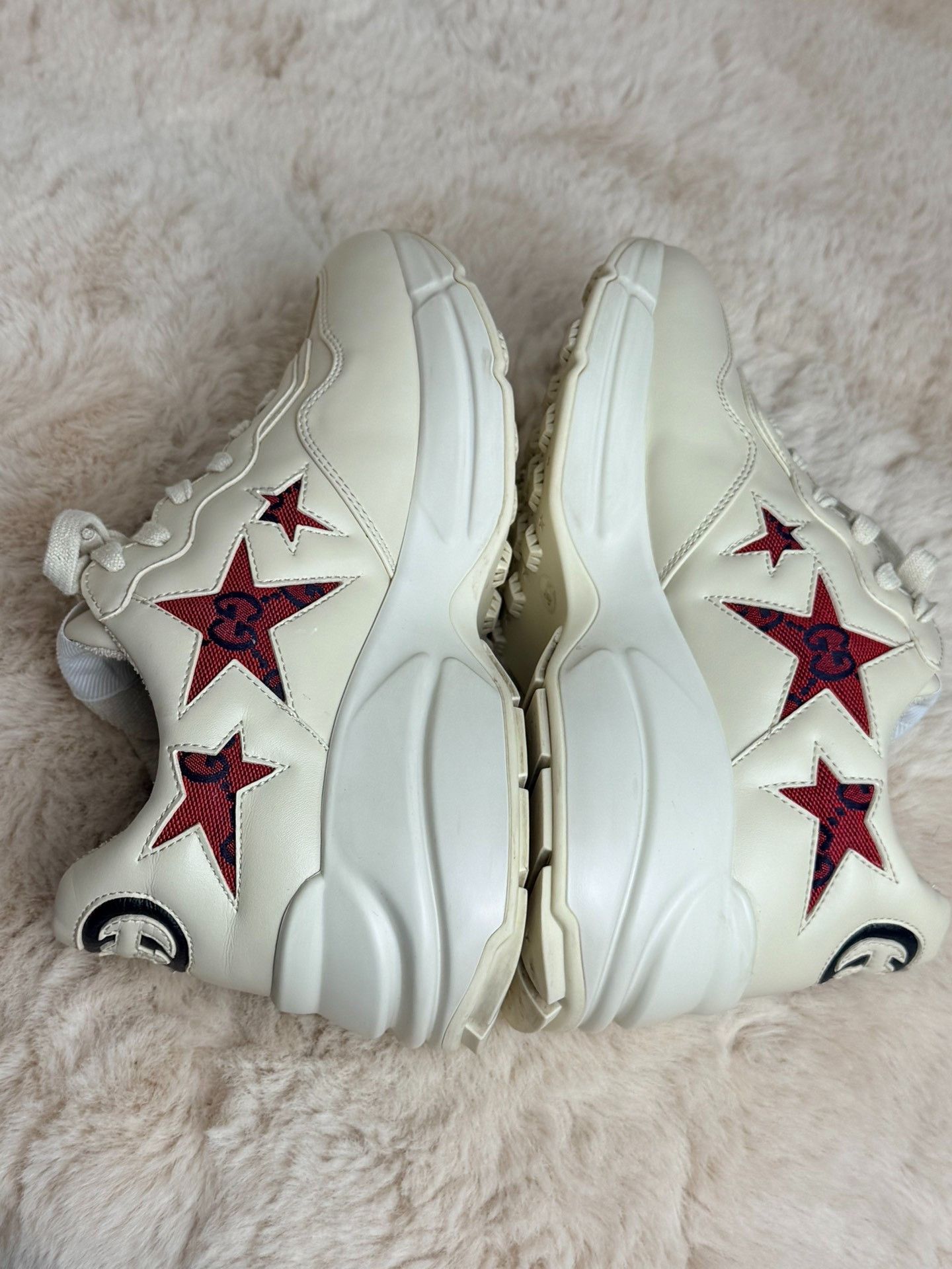 Gucci Gucci White Lowtop Sneakers us_6-5 Women Size US 6.5 / IT 36.5 - 5 Thumbnail