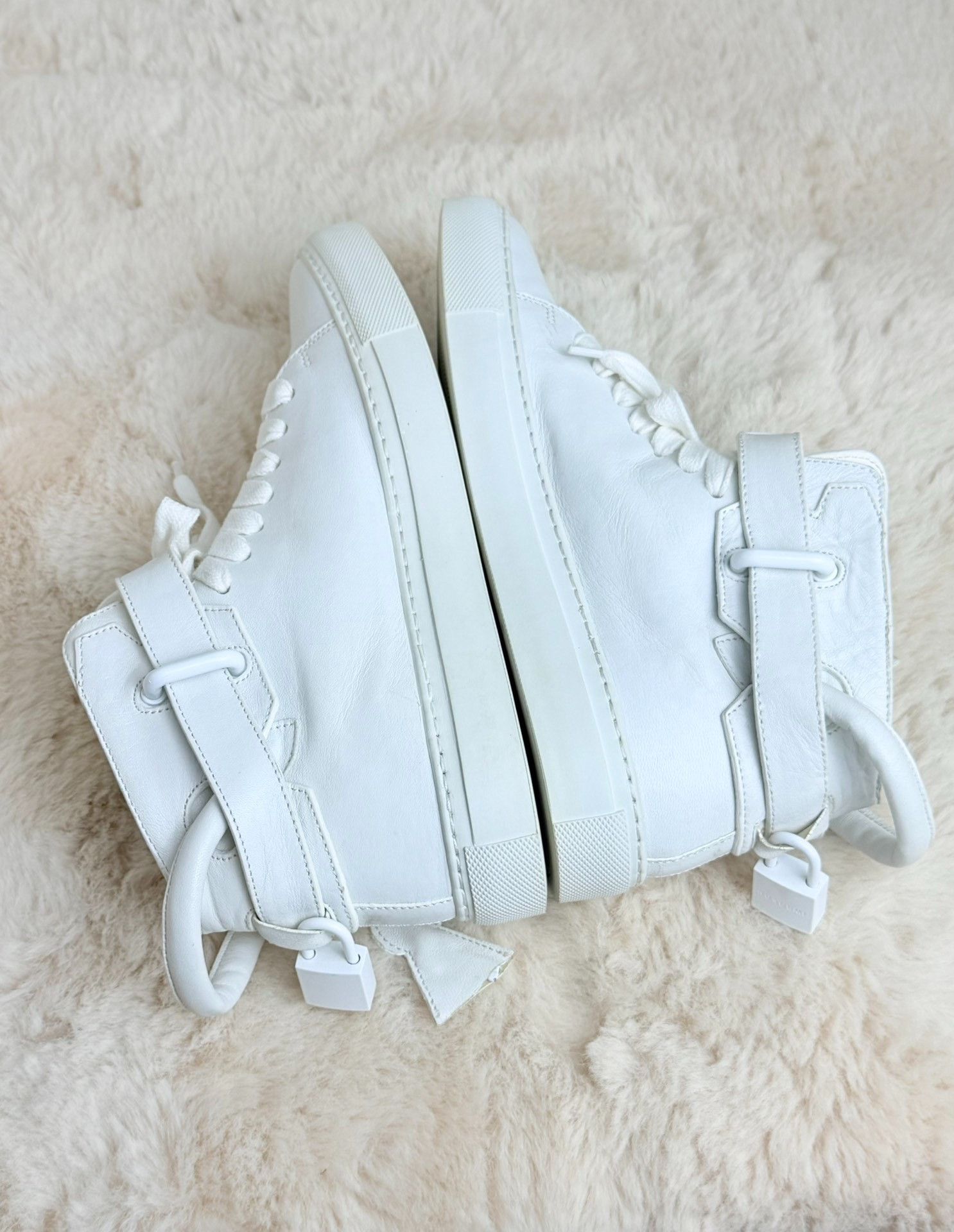 Buscemi Buscemi White Hitop Sneakers us_8 Women Size US 8 / IT 38 - 5 Thumbnail
