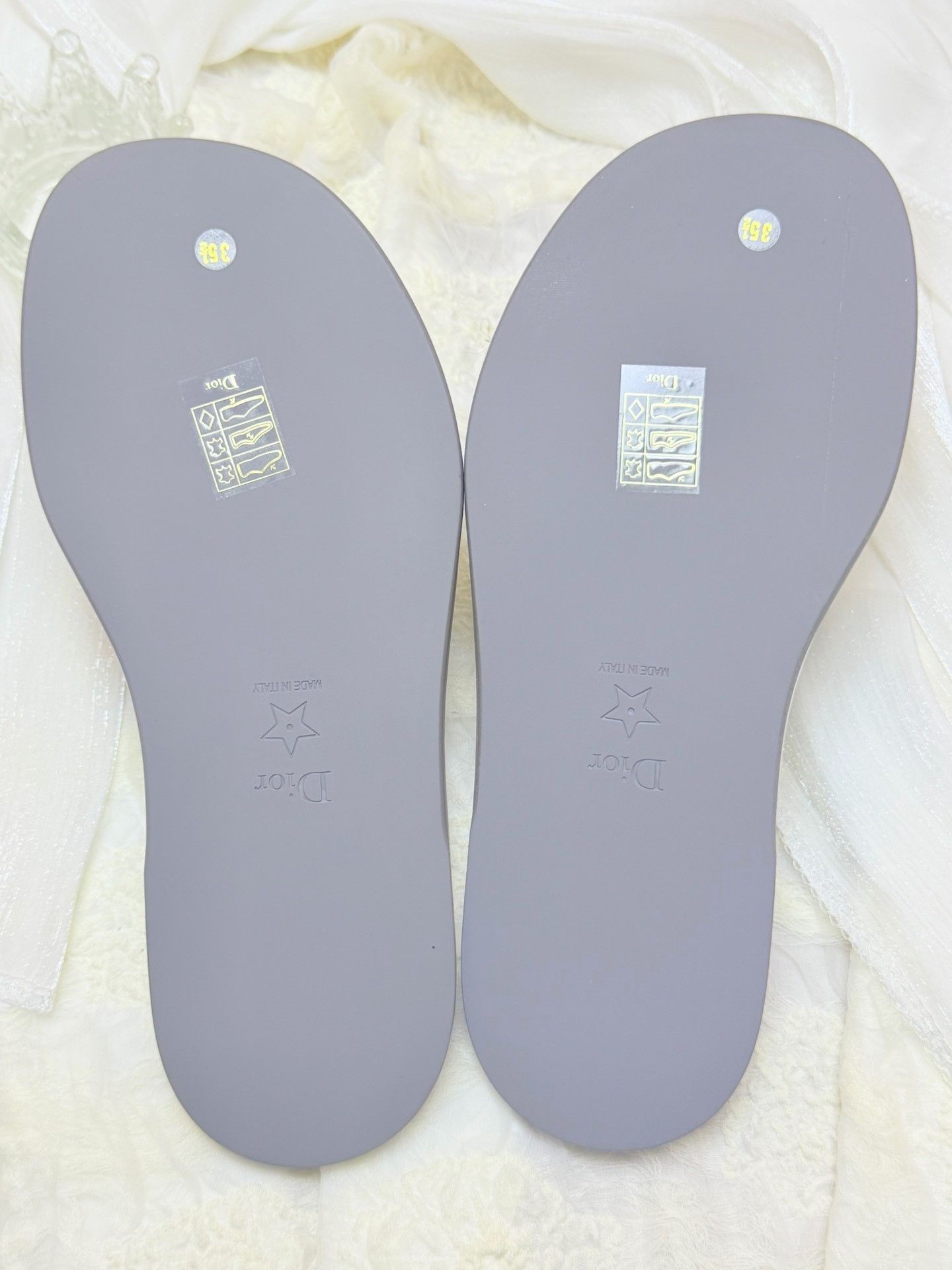 Dior Dior Leather Silver Sandals us_5-5 Women Size US 5.5 / IT 35.5 - 4 Thumbnail