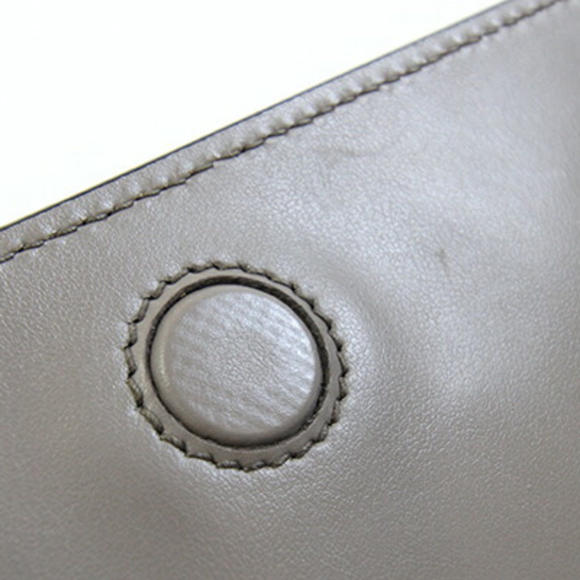 Prada Prada Shoulder Bag 2VD065 Greige Leather Crossbody Pouch for Men and Women PRADA Size ONE SIZE - 8 Thumbnail