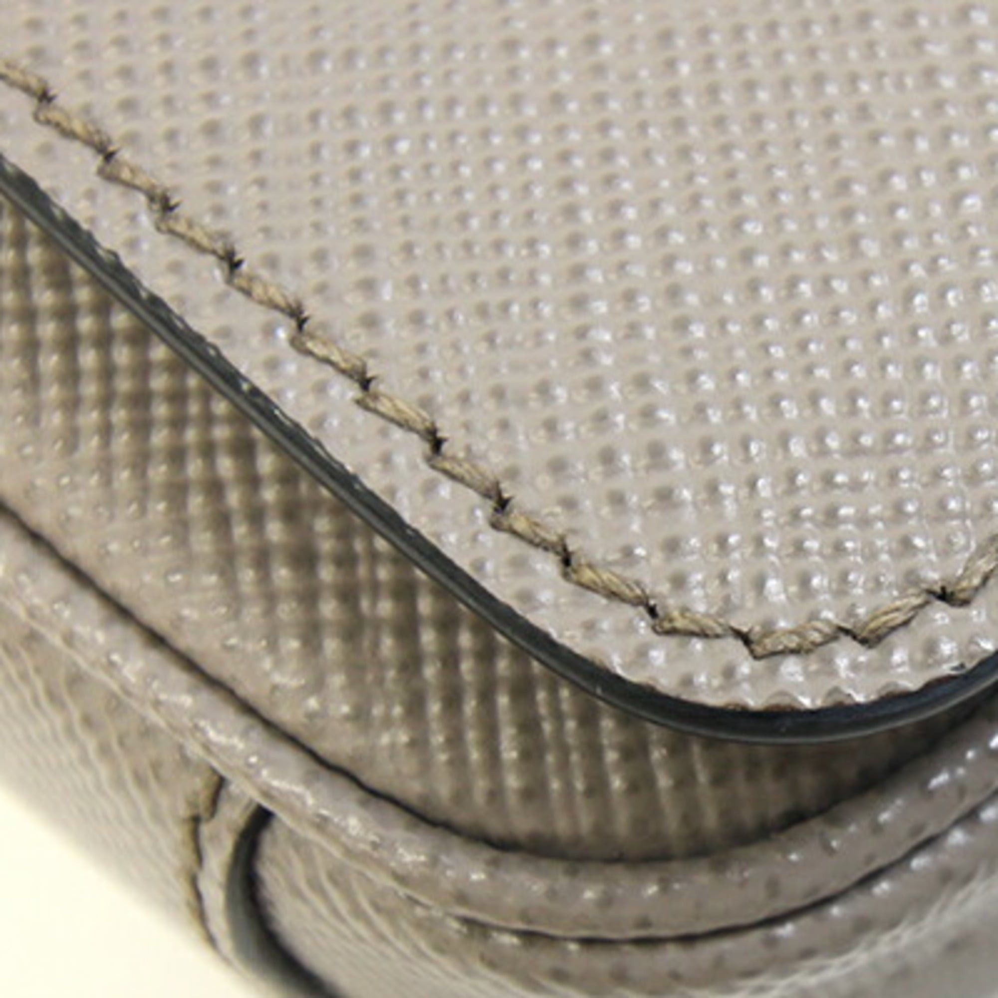 Prada Prada Shoulder Bag 2VD065 Greige Leather Crossbody Pouch for Men and Women PRADA Size ONE SIZE - 6 Thumbnail