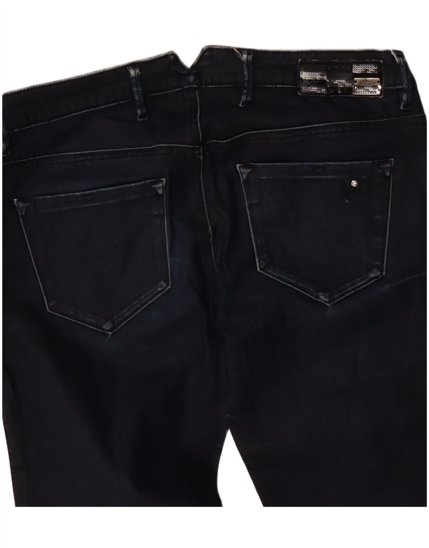 Diesel Womens Cherick Slim Tapered Jeans W27 L32 Navy Blue Cotton Size 27" / US 4 / IT 40 - 3 Thumbnail