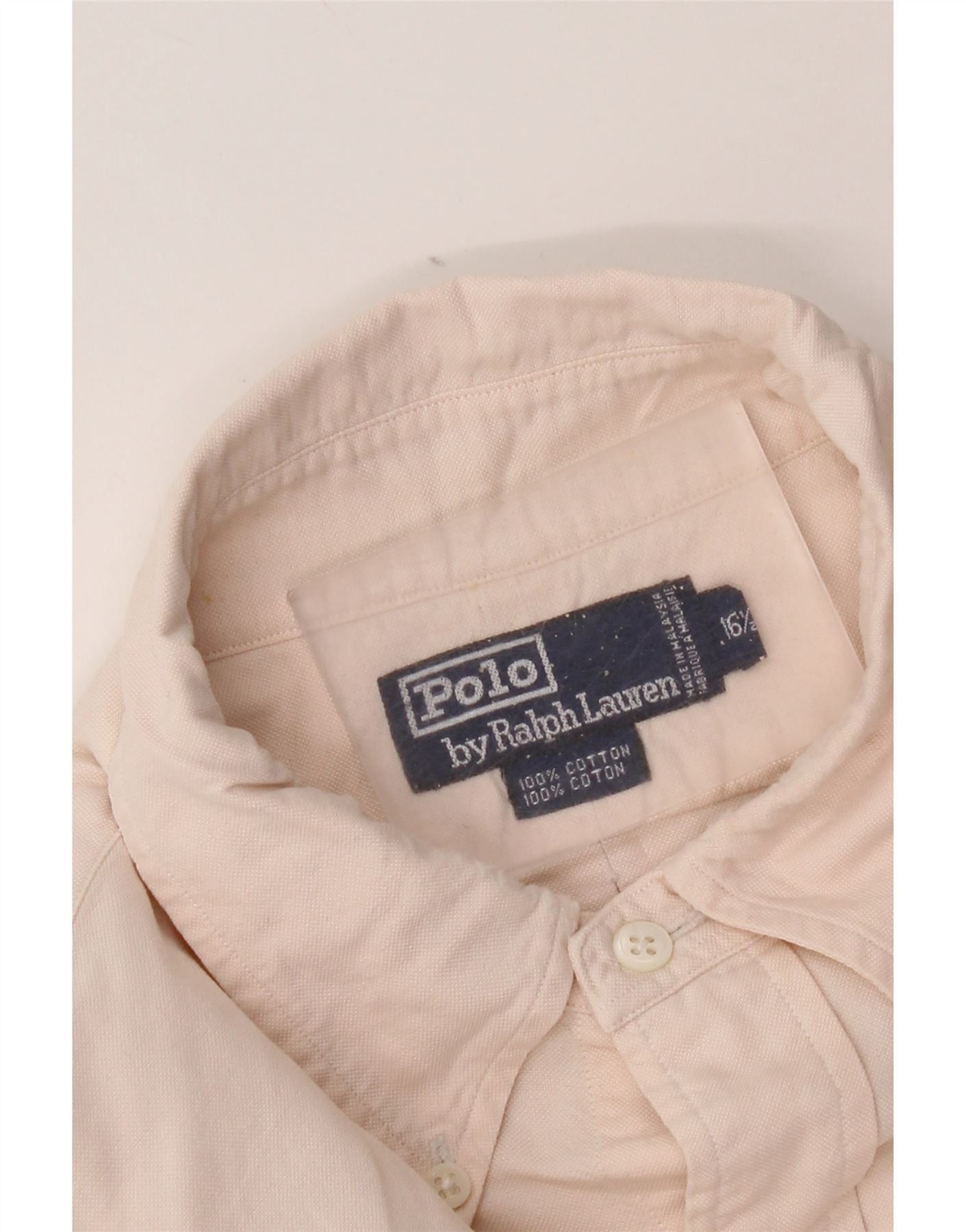 Polo Ralph Lauren Mens Shirt 16 1/2 Large Pink Cotton Size US L / EU 52-54 / 3 - 6 Thumbnail