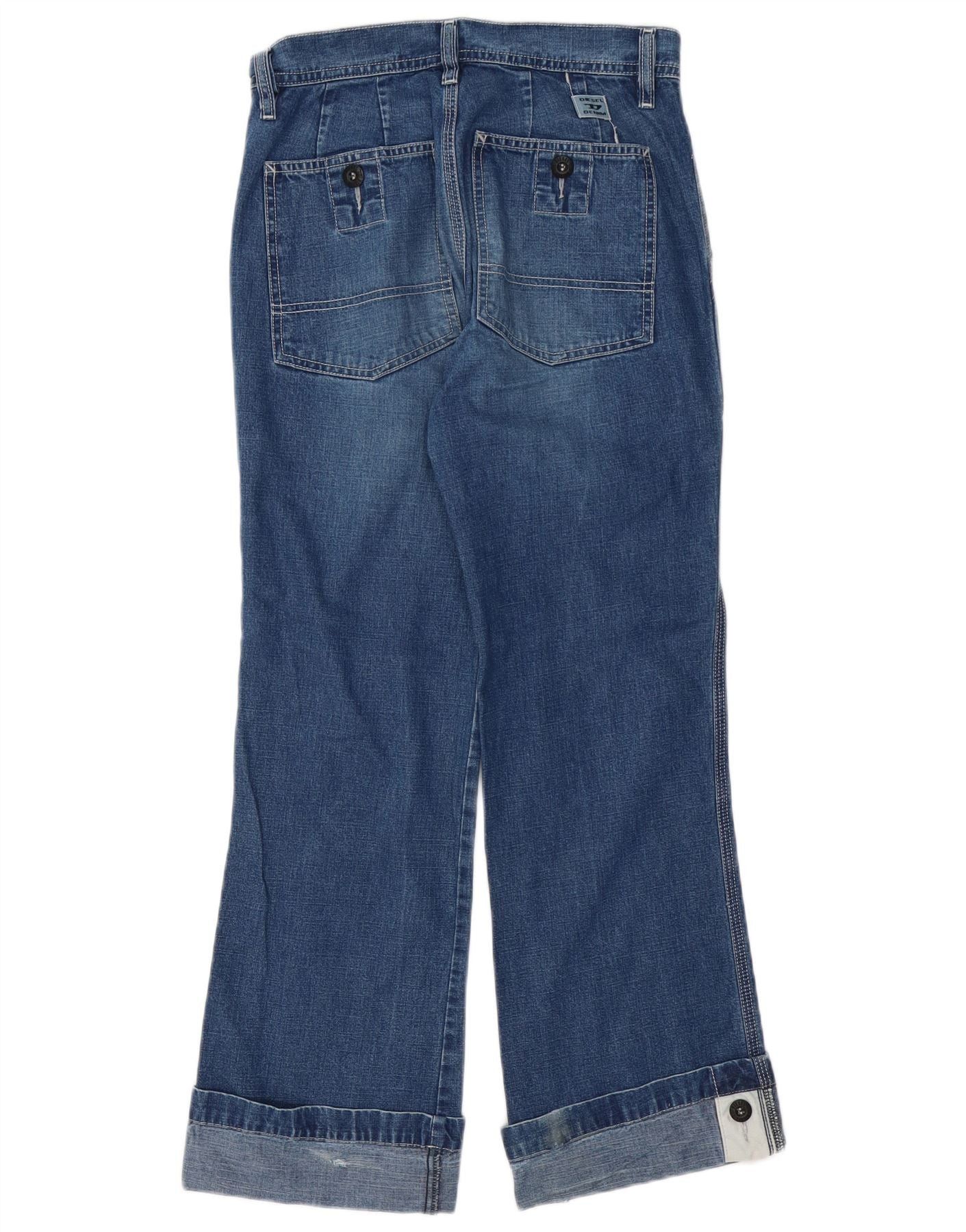 Diesel Womens Bootcut Jeans W26 L27 Blue Cotton Size 42" / US 20 - 2 Thumbnail