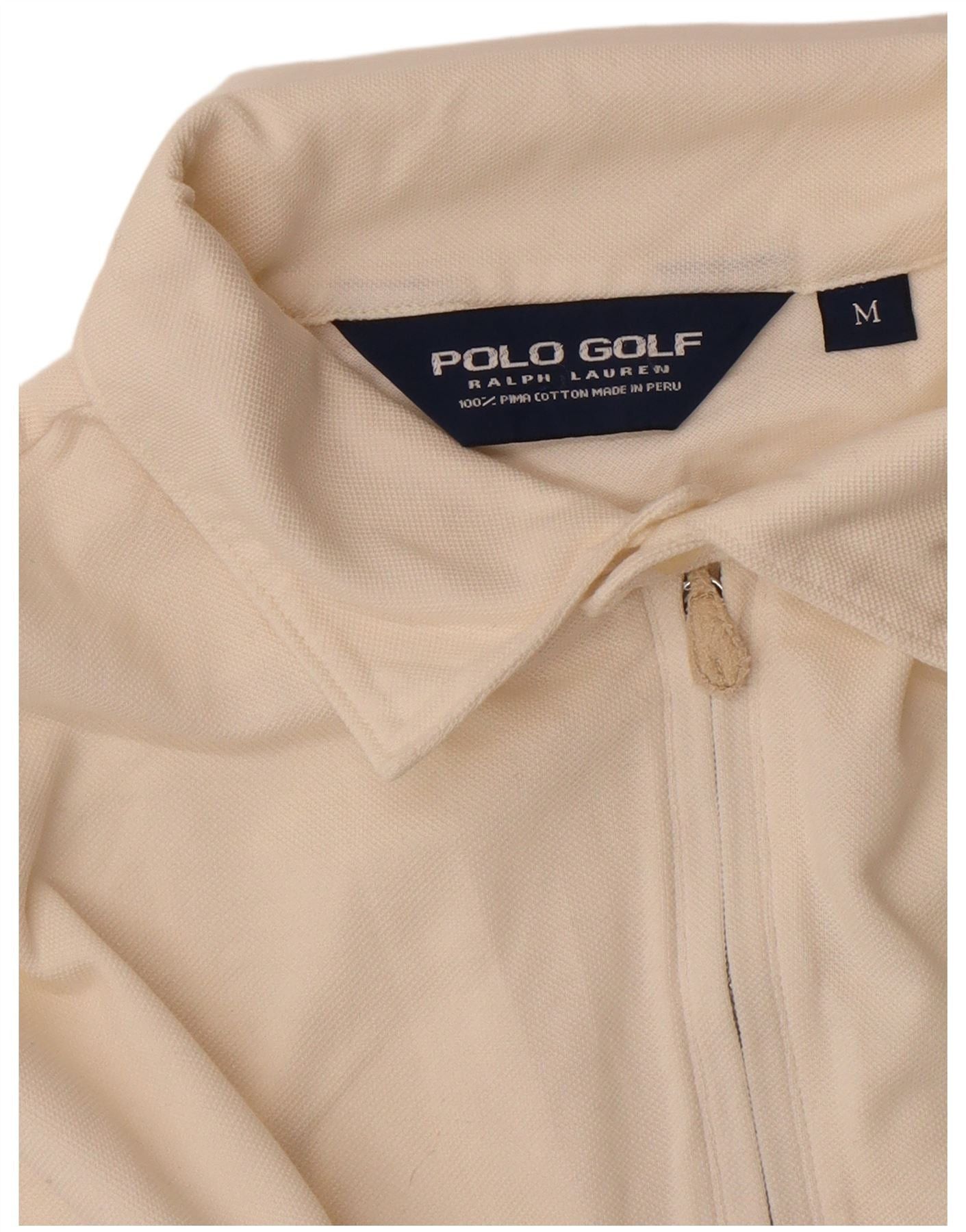 Ralph Lauren Mens Polo Shirt Medium White Cotton Size US XL / EU 56 / 4 - 3 Thumbnail