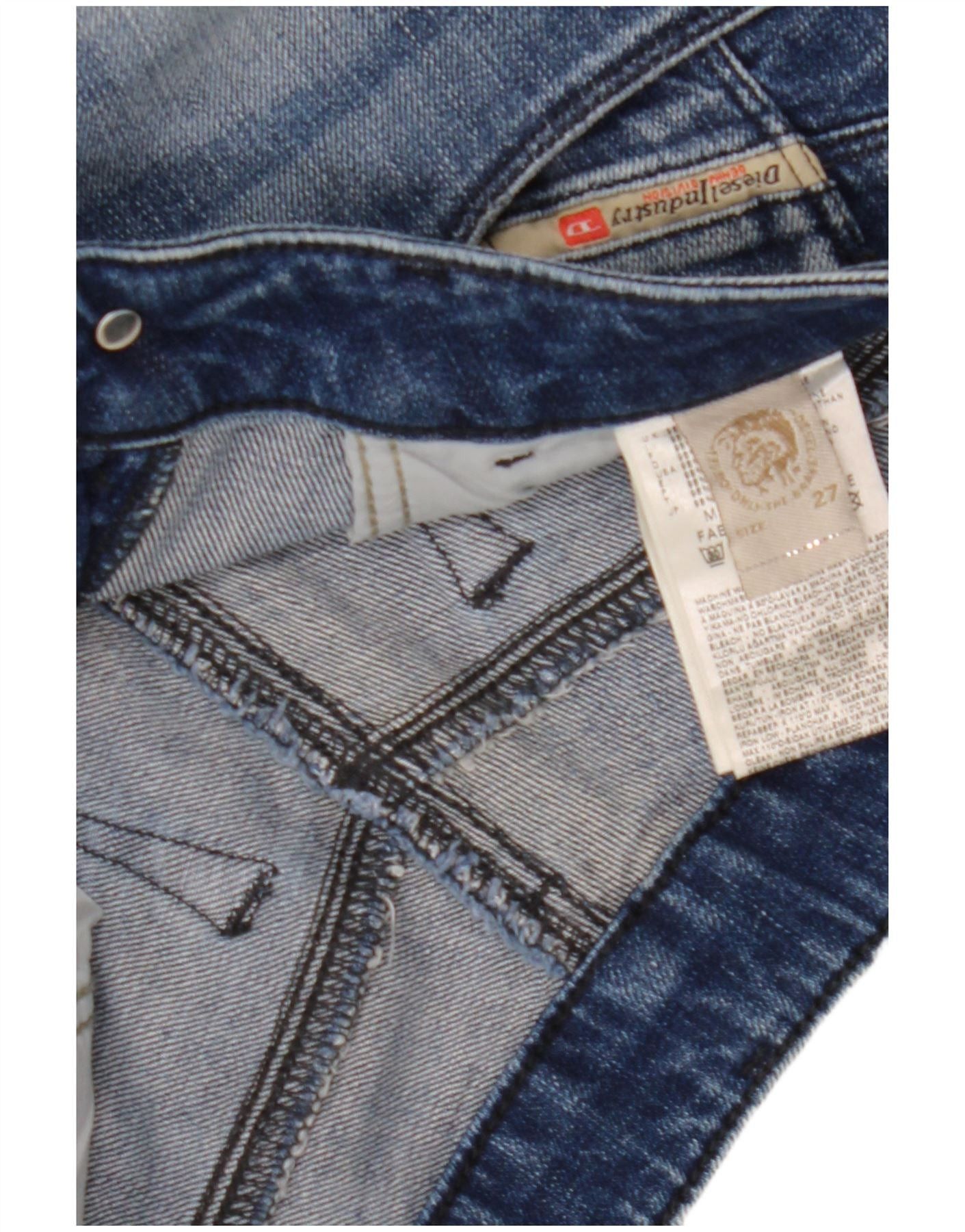 Diesel Womens Slim Jeans W27 L32 Blue Cotton Size 42" / US 20 - 3 Thumbnail