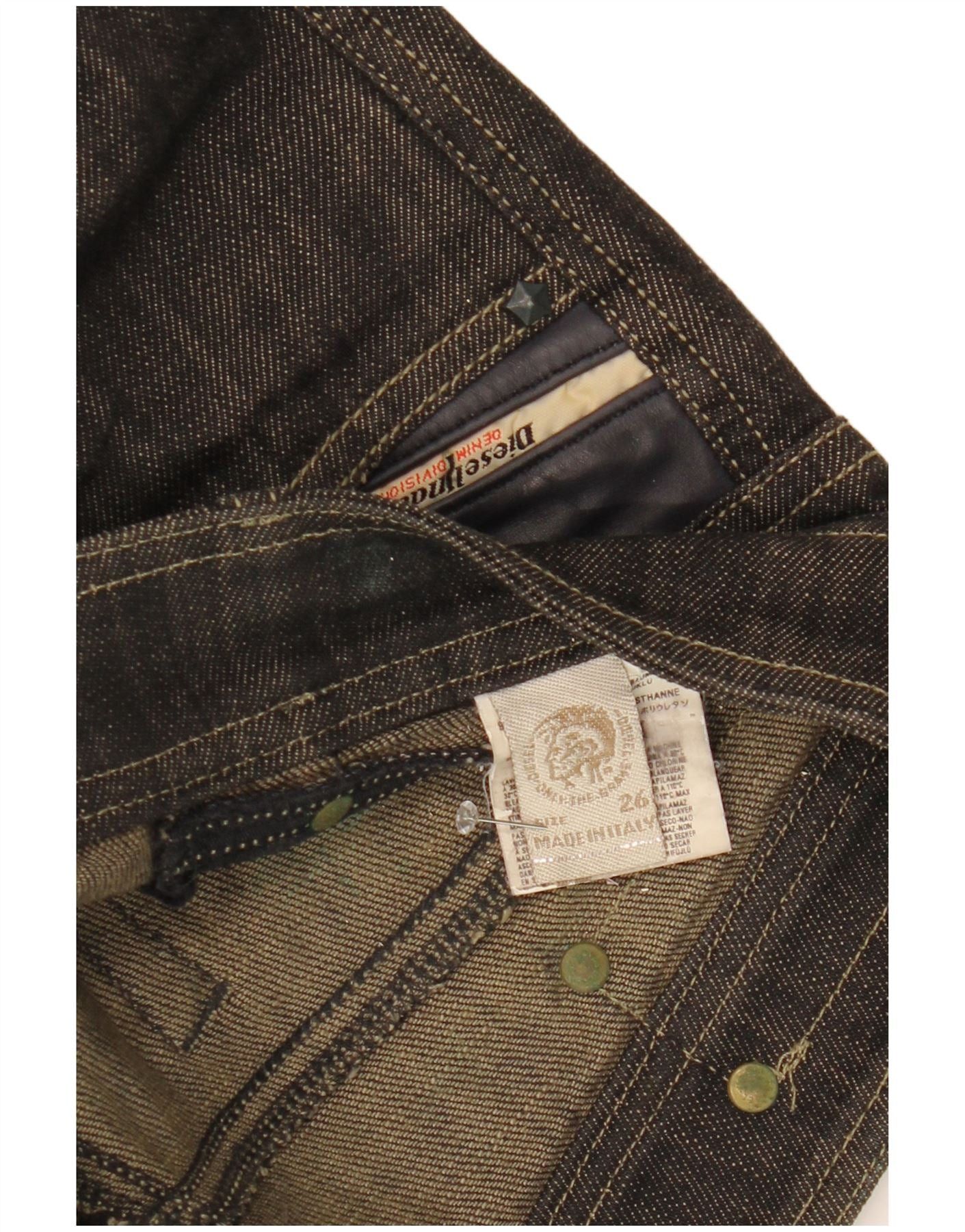 Diesel Womens Slim Jeans W26 L29 Grey Cotton Size 42" / US 20 - 3 Thumbnail