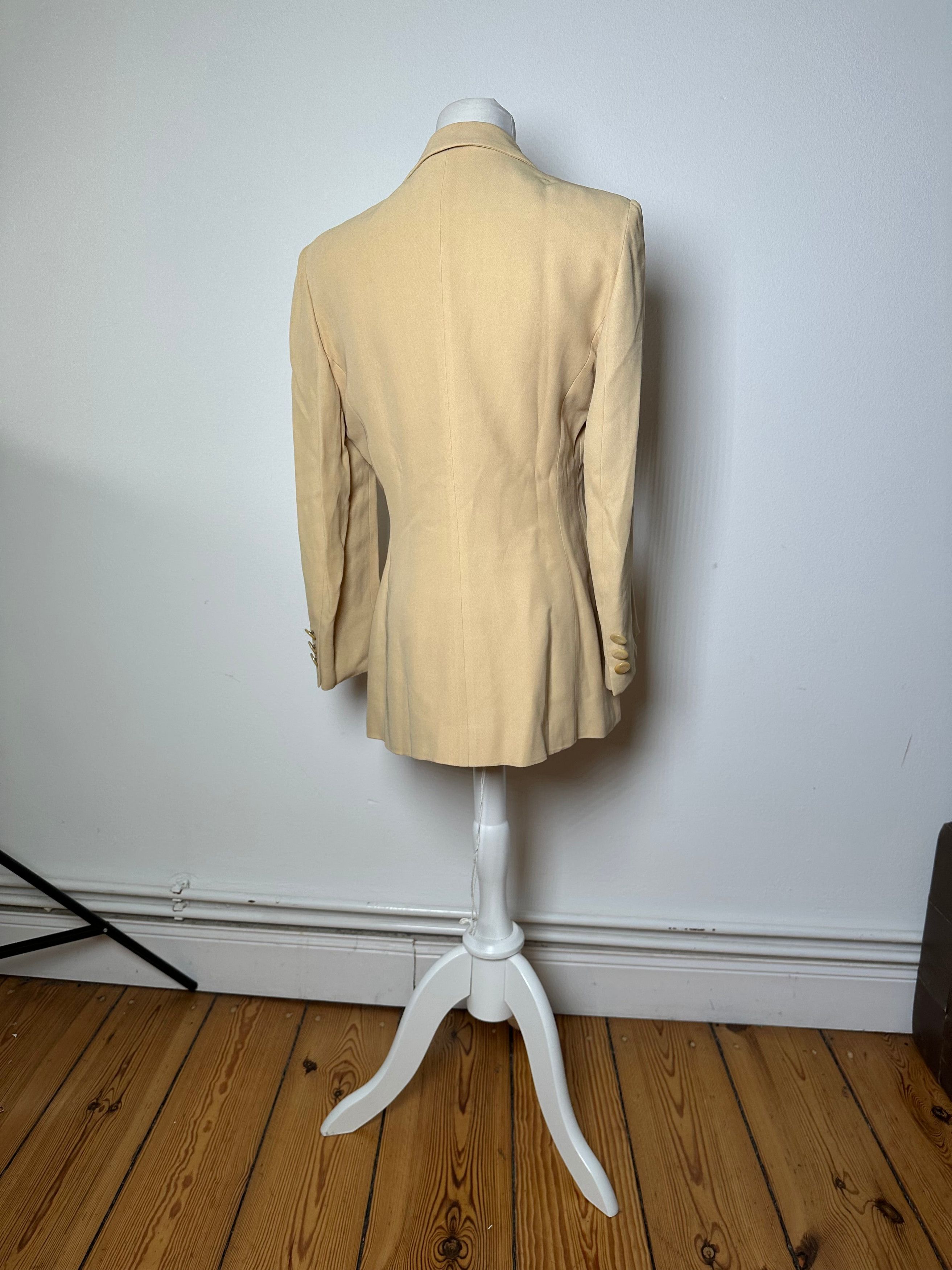 Gucci Vintage Viscose Longline Blazer Beige IT42 Size M / US 6-8 / IT 42-44 - 4 Thumbnail