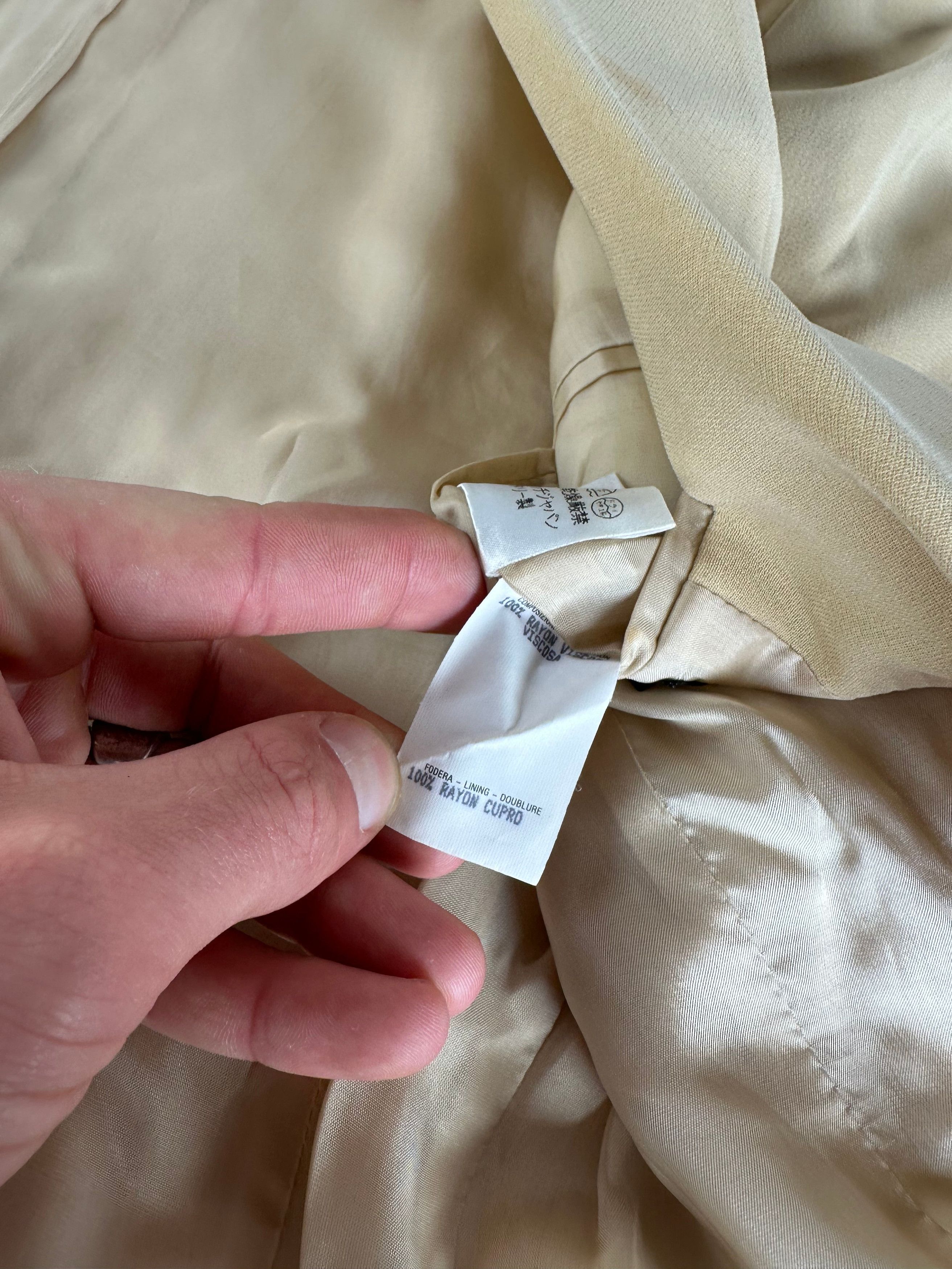 Gucci Vintage Viscose Longline Blazer Beige IT42 Size M / US 6-8 / IT 42-44 - 12 Thumbnail