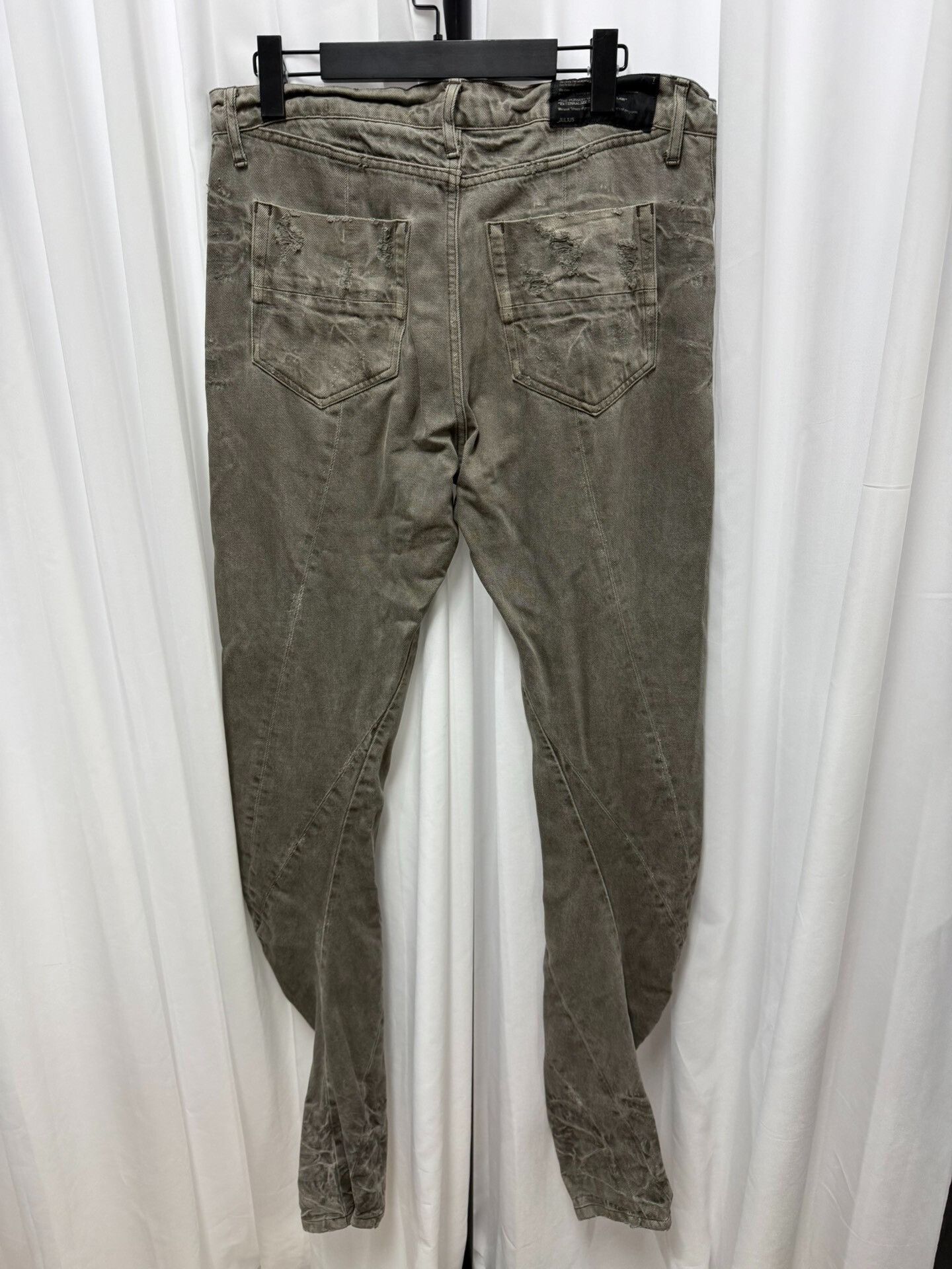 Julius Julius 7 10SS Distressed Mud-Dye Slim Pants Size US 26 / EU 42 - 5 Thumbnail