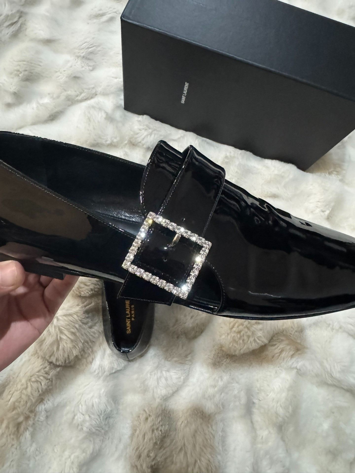 Saint Laurent Paris Saint Laurent SLP Square Buckle Loafers Size US 9 / EU 42 - 8 Thumbnail