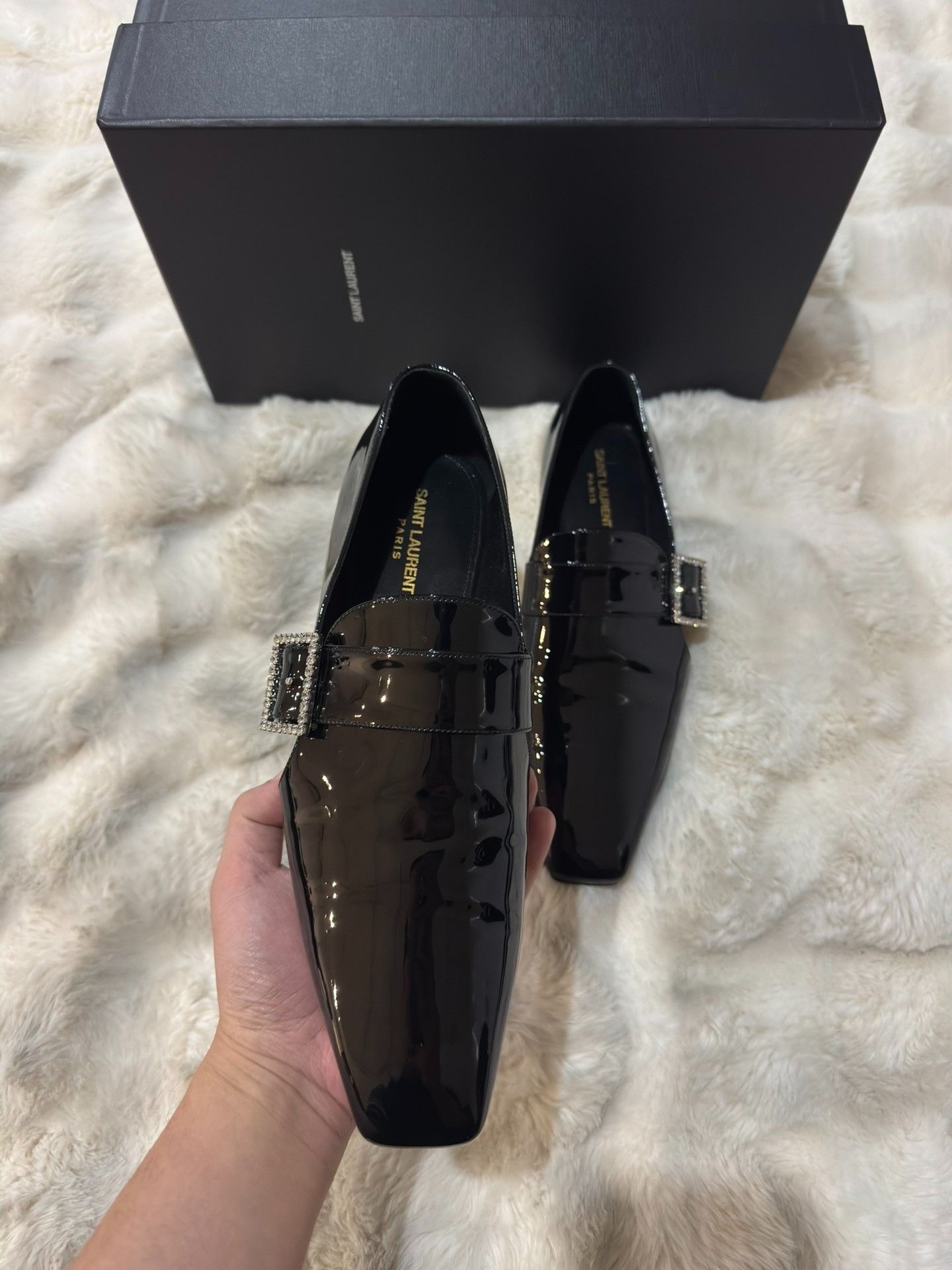 Saint Laurent Paris Saint Laurent SLP Square Buckle Loafers Size US 9 / EU 42 - 4 Thumbnail