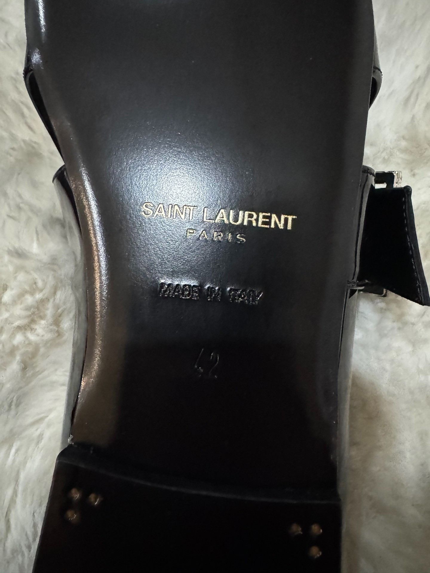 Saint Laurent Paris Saint Laurent SLP Square Buckle Loafers Size US 9 / EU 42 - 7 Thumbnail
