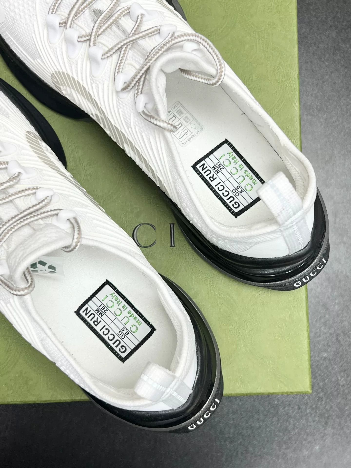 Gucci Gucci Run White Sneakers Size 42.5 Size US 9.5 / EU 42-43 - 4 Thumbnail