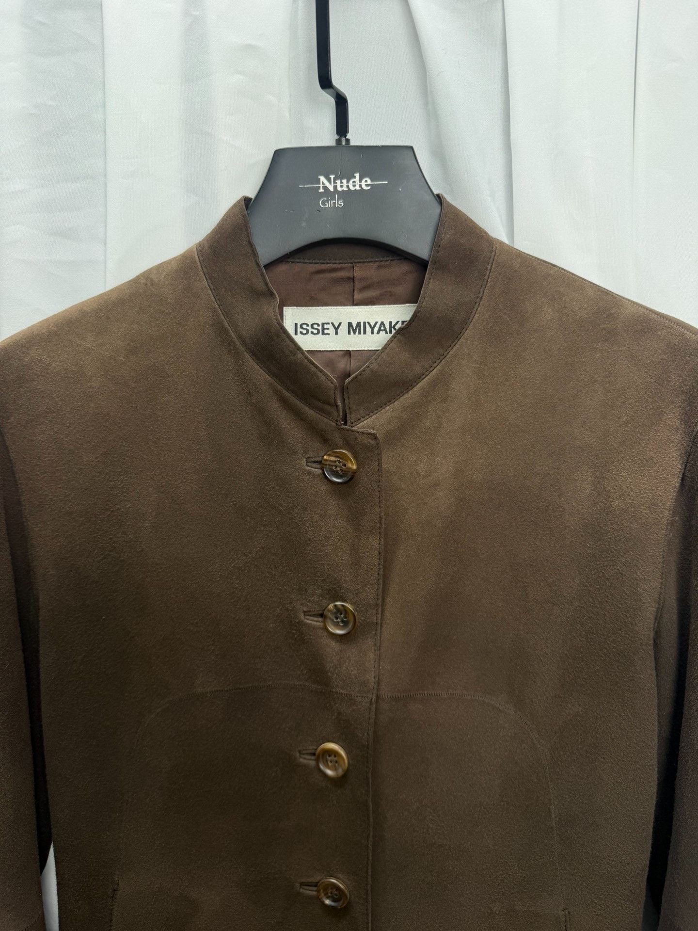 Issey Miyake Issey Miyake Suede Lace-Up Back Jacket Size M / US 6-8 / IT 42-44 - 5 Thumbnail