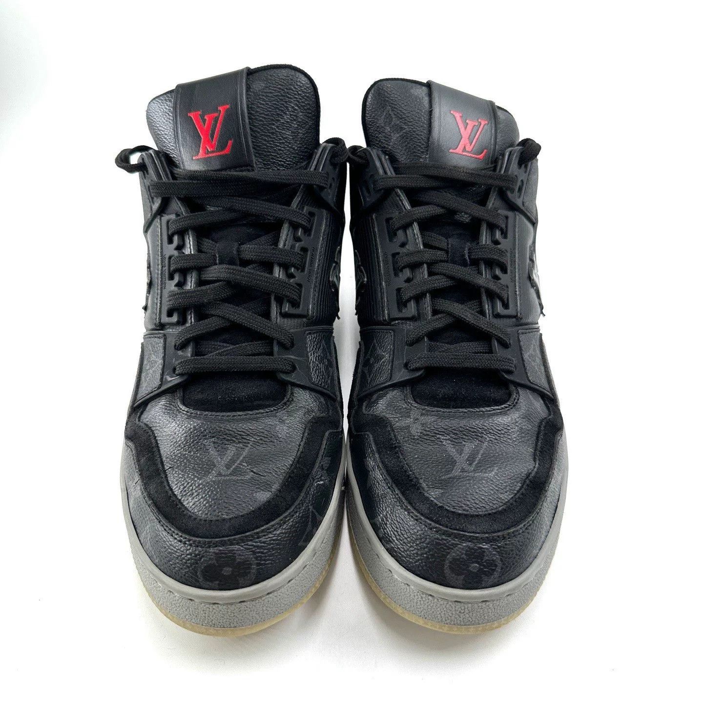 Louis Vuitton Louis Vuitton Trainer Black High-Top Sneakers Size US 9 / EU 42 - 2 Thumbnail