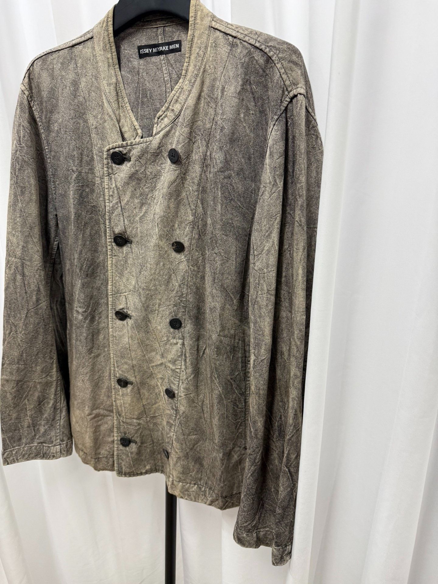 Issey Miyake ISSEY MIYAKE Vintage Wrinkled Double-Breasted Jacket Size US L / EU 52-54 / 3 - 2 Thumbnail