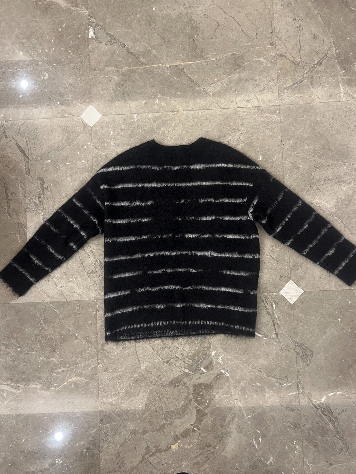 Saint Laurent Paris Saint Laurent Striped Mohair Sweater Size US M / EU 48-50 / 2 - 4 Thumbnail