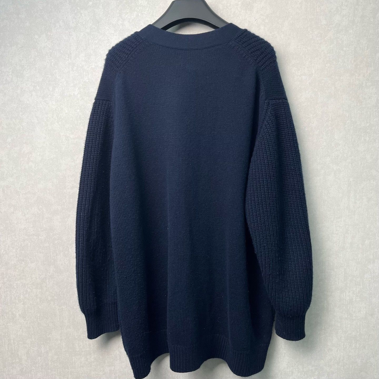 Hermes Hermes Dark Blue V-Neck Cardigan Size S / US 4 / IT 40 - 2 Thumbnail