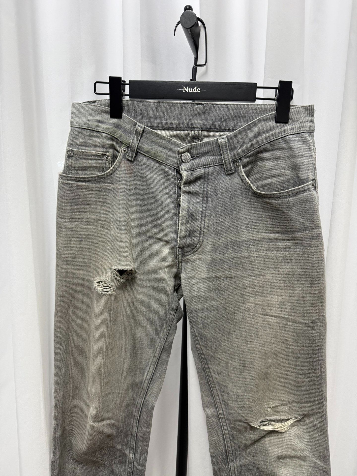 Helmut Lang Helmut Lang Distressed Washed Jeans Size US 32 / EU 48 - 2 Thumbnail